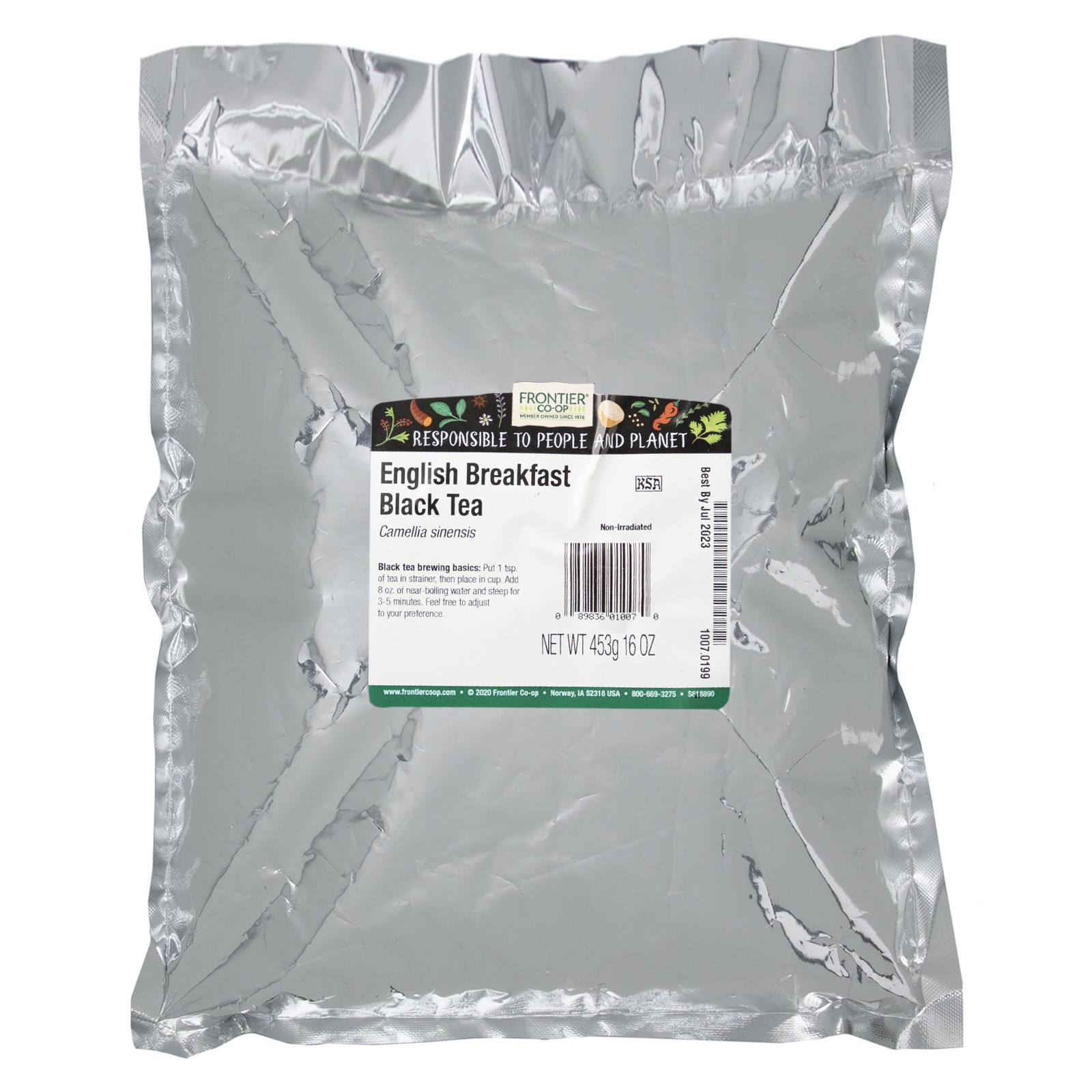 Frontier Natural Products English Breakfast Tea 16 oz 453 g Kosher