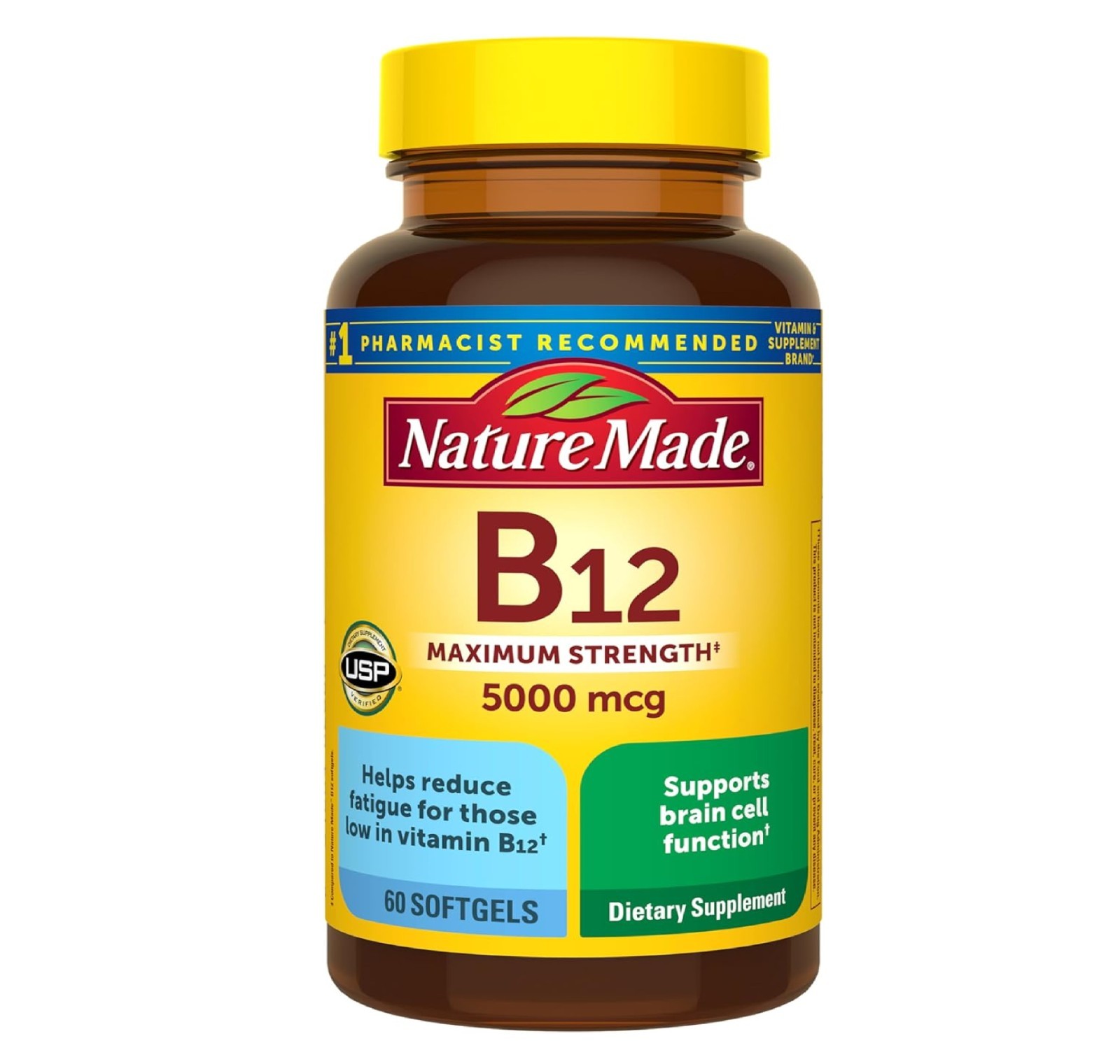 Nature Made Maximum Strength Vitamin B12 5000 Mcg, Energy Metabolism Support