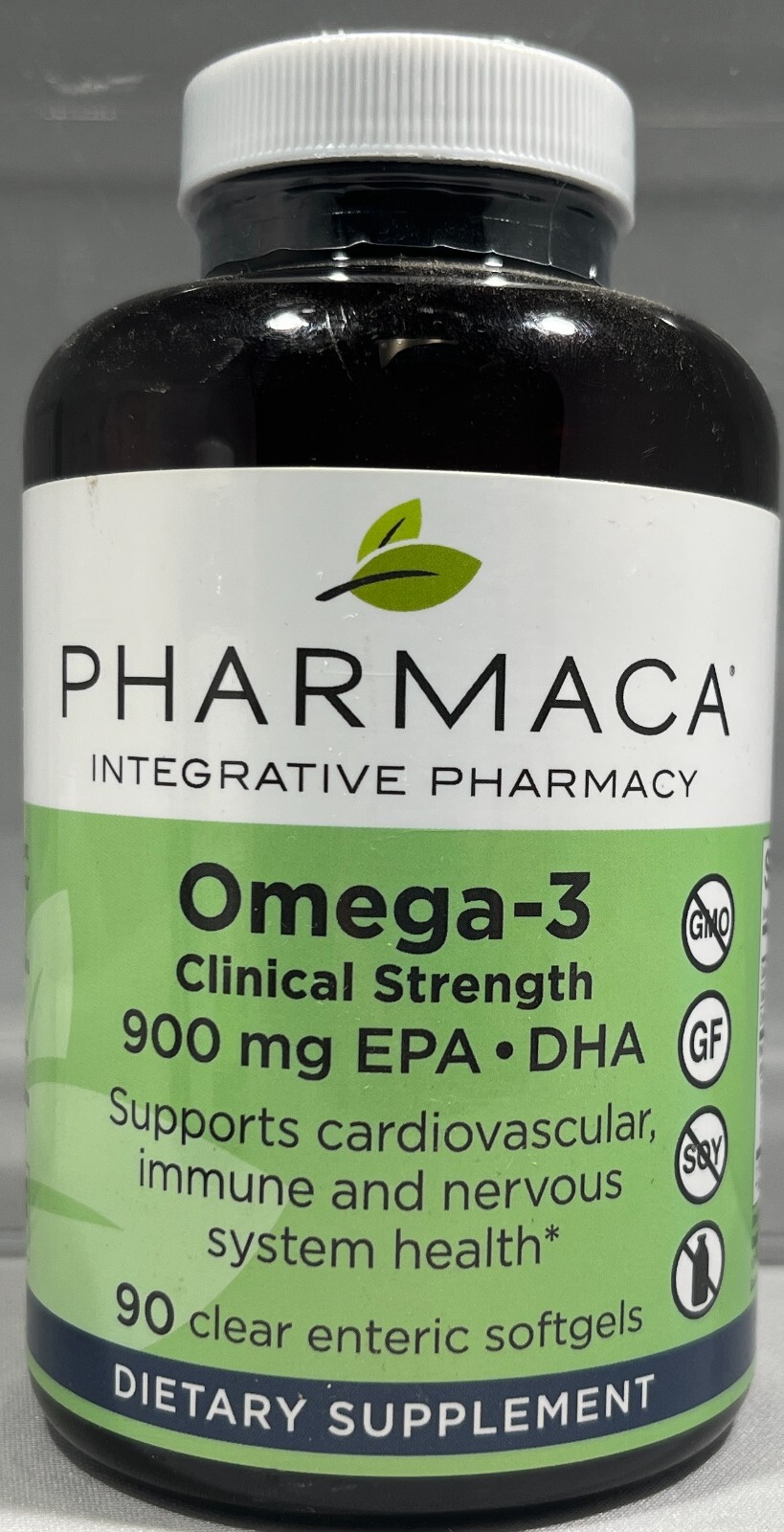 Pharmaca Omega-3 Clinical Strength 900mg EPA DHA, 90 Enteric Softgels -EXP: 6/25