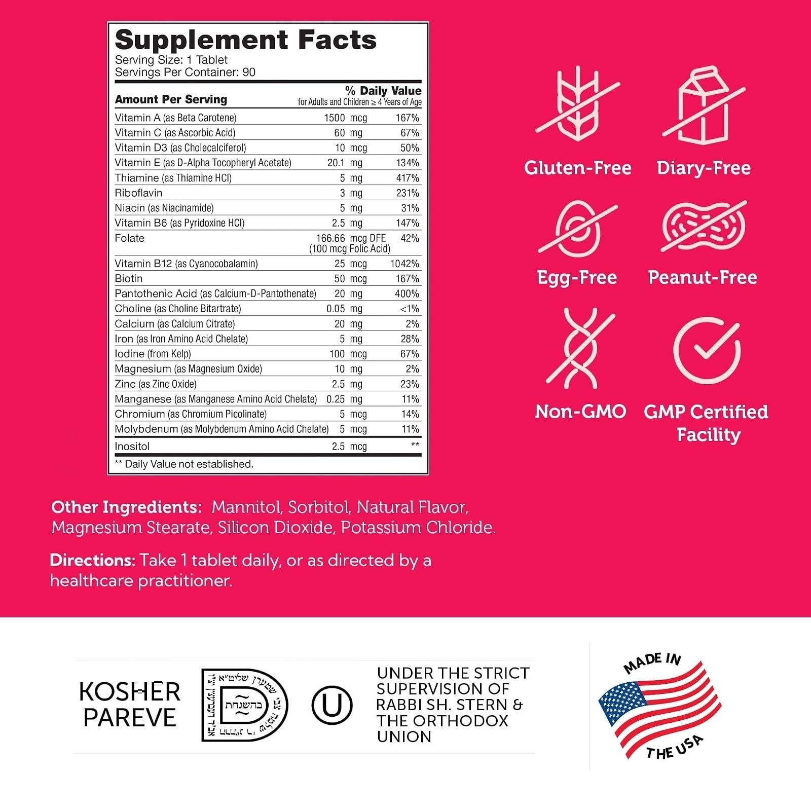Zahler Junior Multi – Children’s Complete Multivitamin, 90 Chewable Tablets