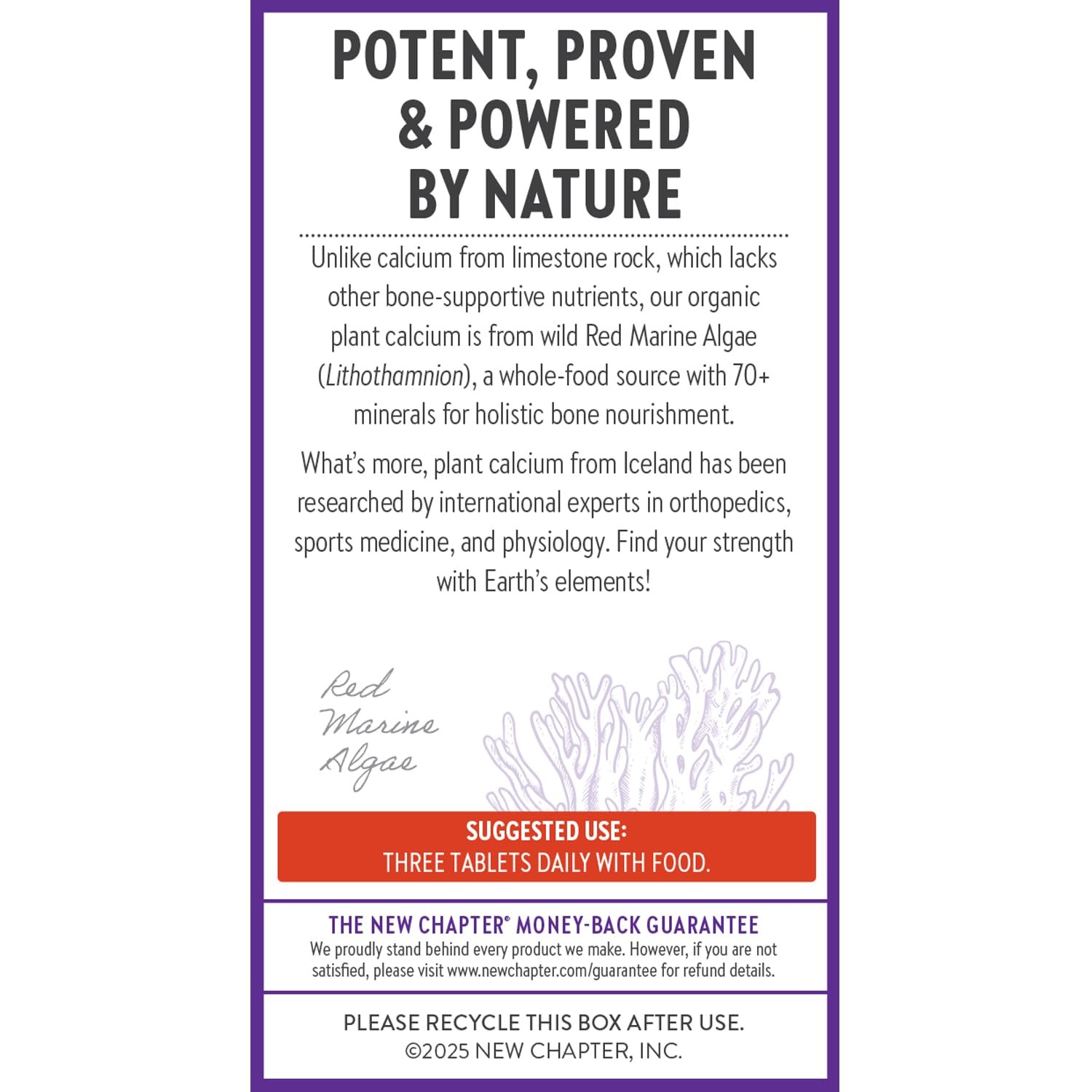 New Chapter Calcium Supplement – Bone Strength 120 Count (Pack of 1), Green