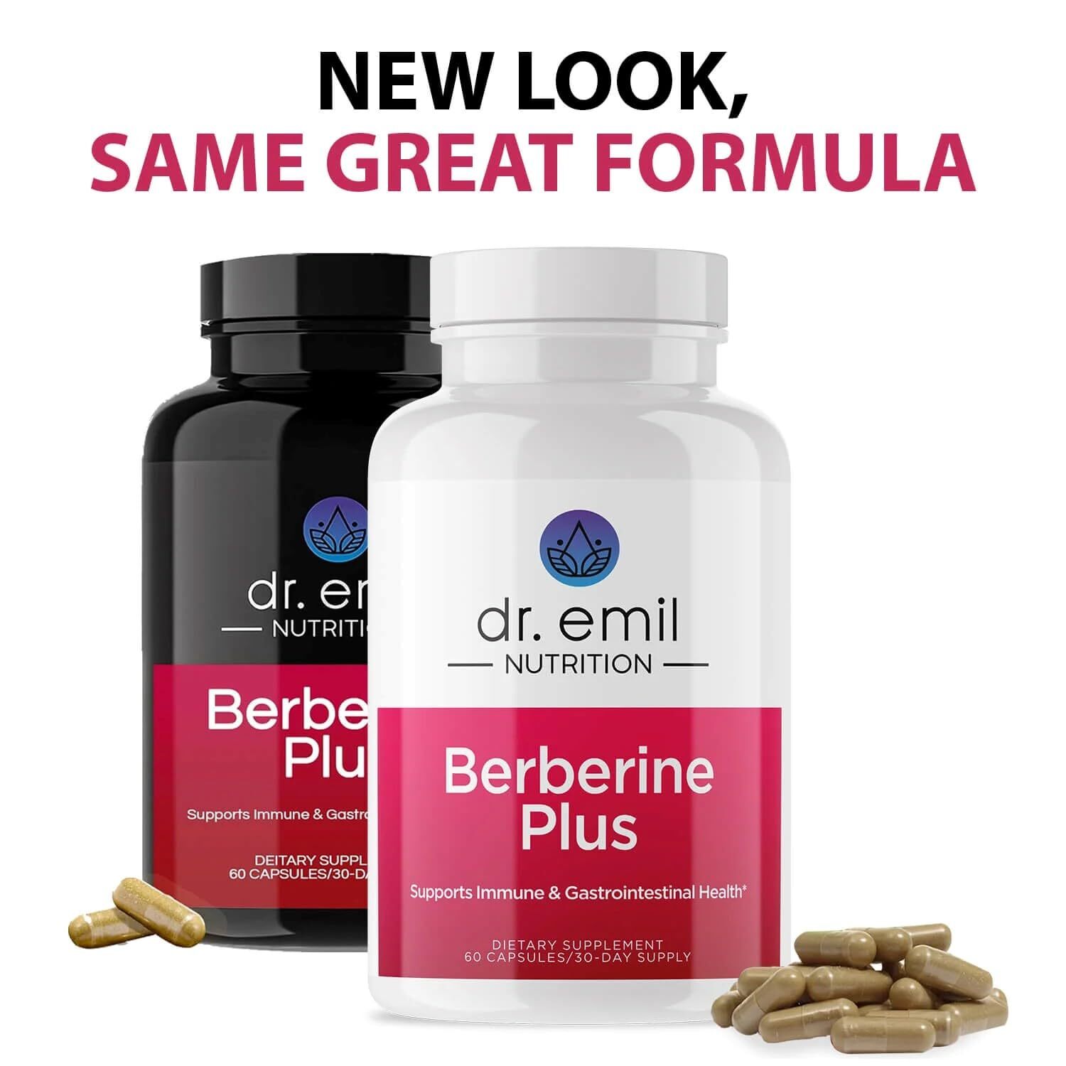 Dr. Emil Berberine 500mg Capsules – Berberine Supplement with Cinnamon MTC Oi…