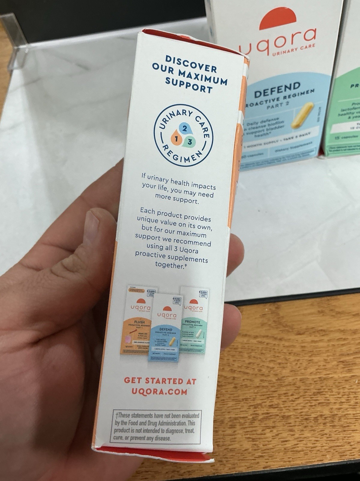 UQORA URINARY CARE COMPLETE 3 PART FLUSH, DEFEND & PROMOTE