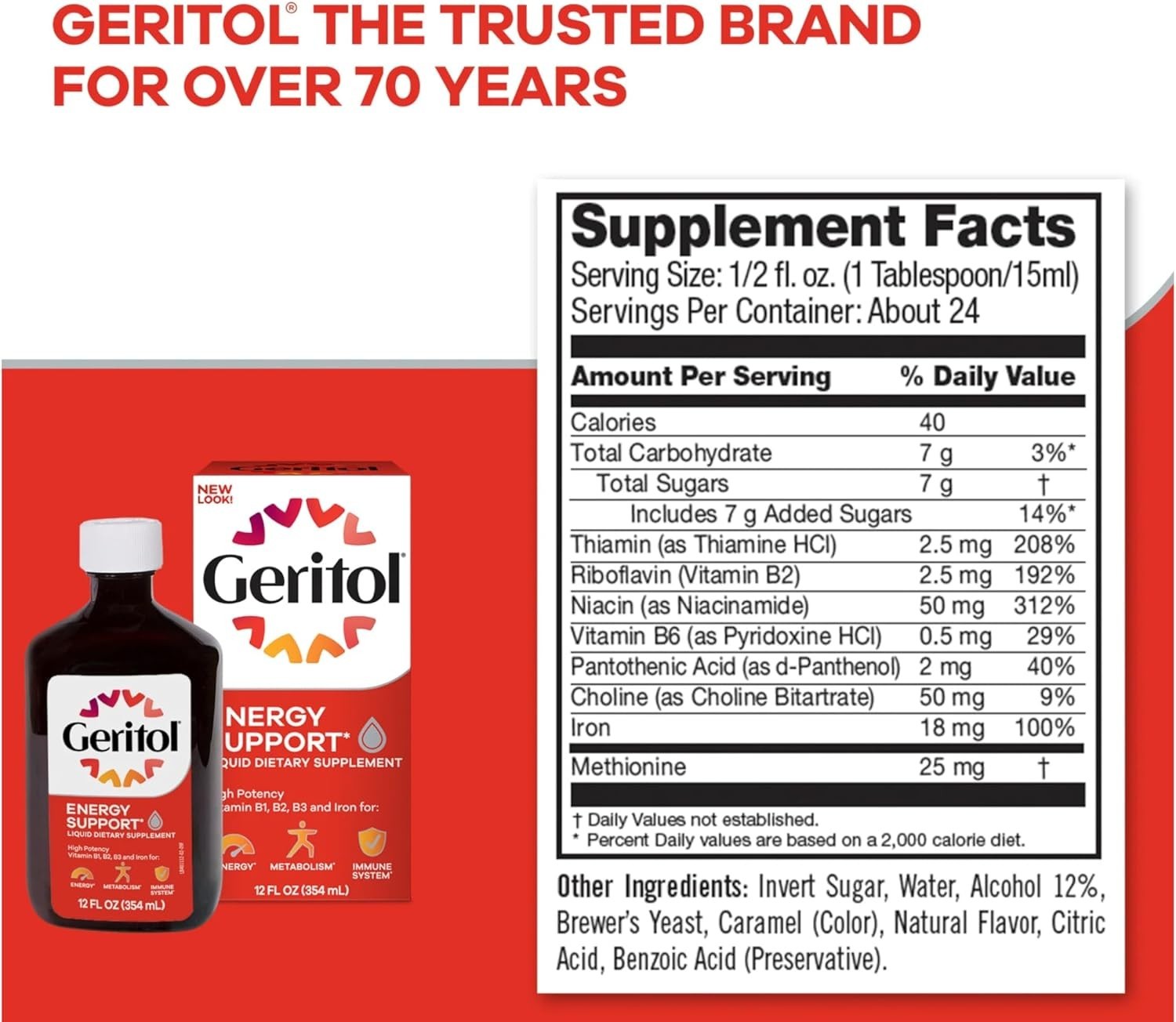 Liquid Energy Support B-Vitamins,12 Fl Oz Pack of 2