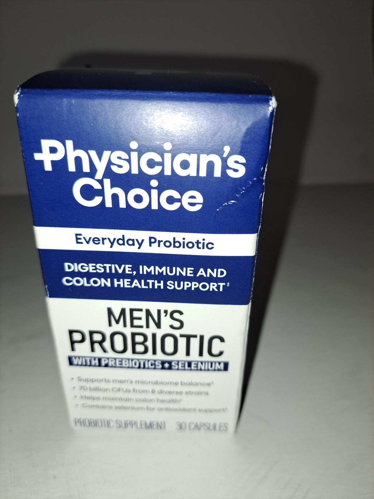 Mens Probiotics Digestive Immune Colon Health W/pre Biotics & Selenium Exp 07/26