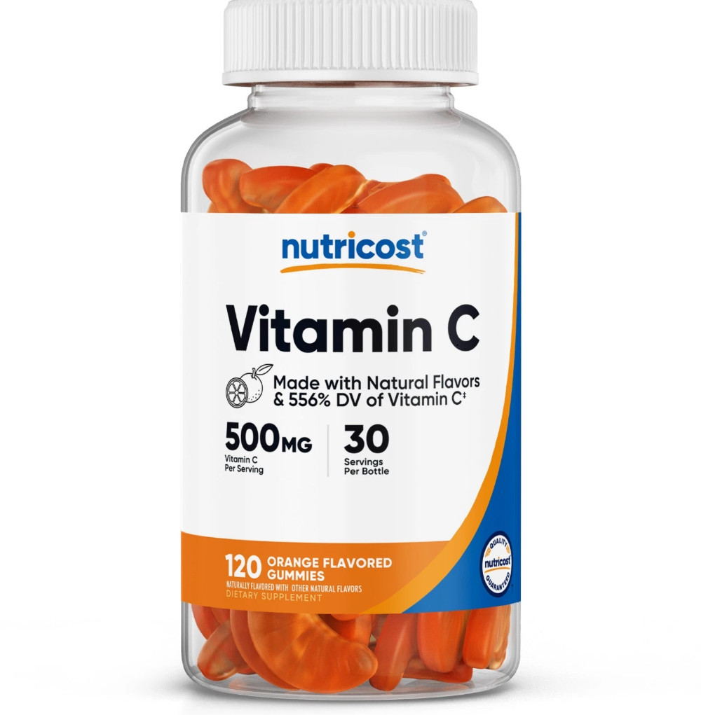 Nutricost Vitamin C Gummies (500mg) 120 Gummies – Made With Natural Flavors
