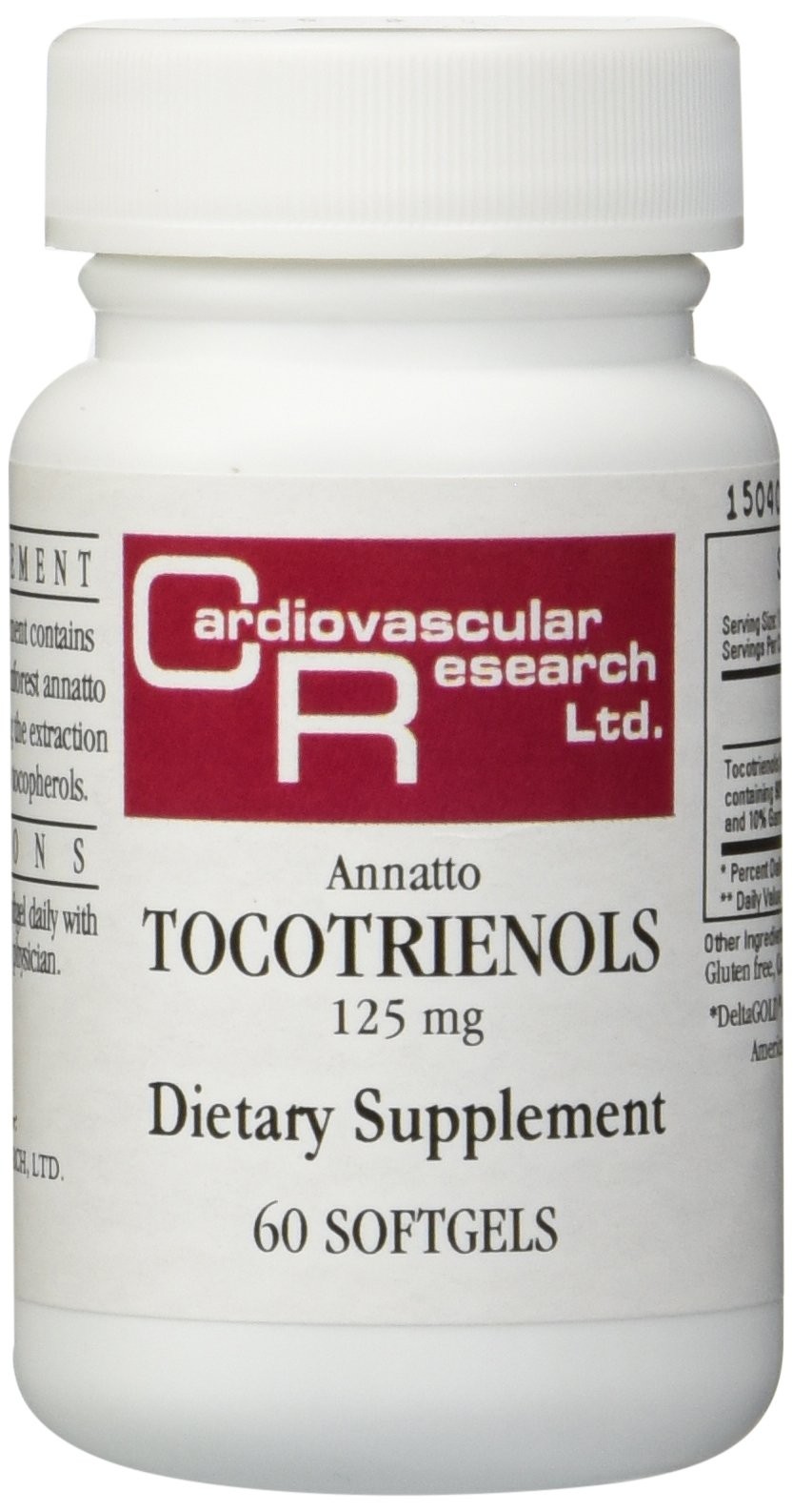 – Annatto Tocotrienols 125 mg 60 gels [Health and Beauty]