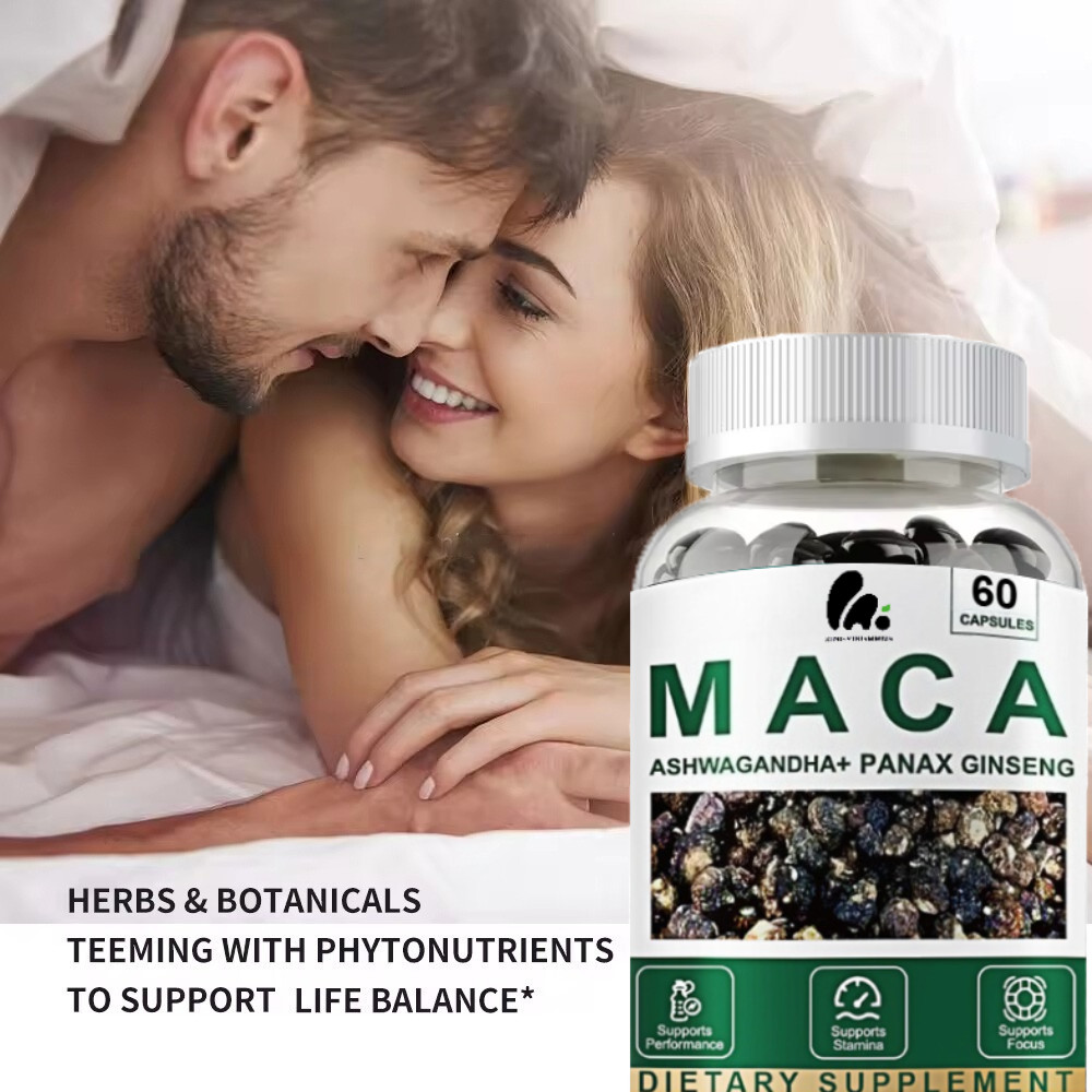 Organic Black Maca 10000mg, Peruvian Maca Root Extract Pills for Men & Women