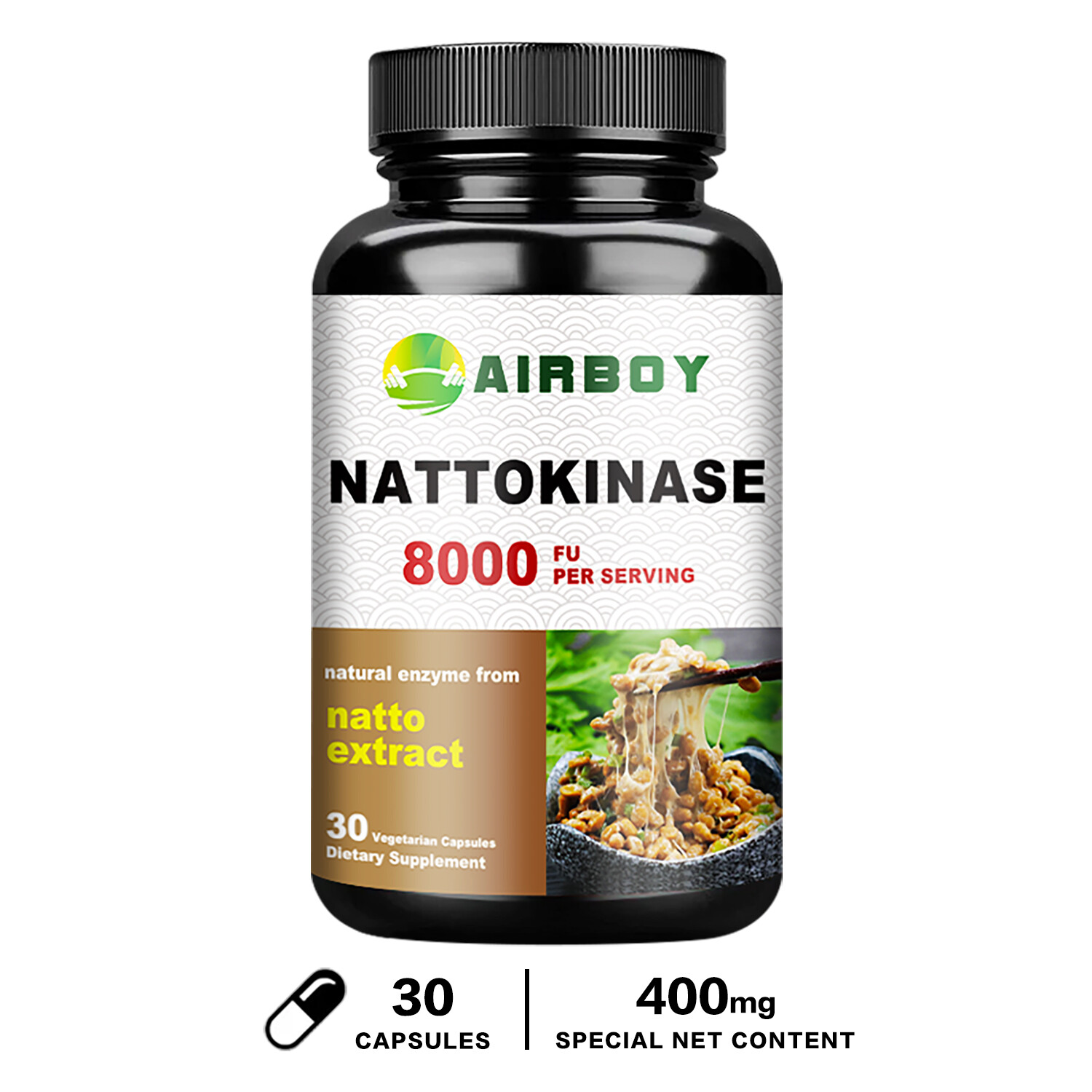 Nattokinase 8000FU – Blood Flow, Heart & Cardiovascular Health, Highly Absorbent