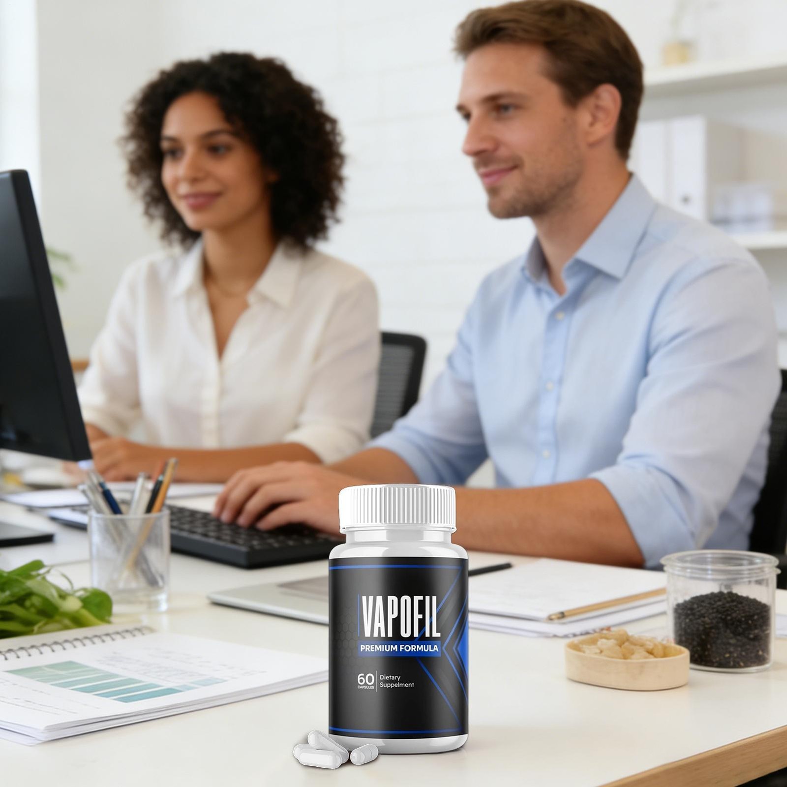Vapofil Advanced Male Pills Vapo Fil Formula Dietary Supplement 60 Capsules