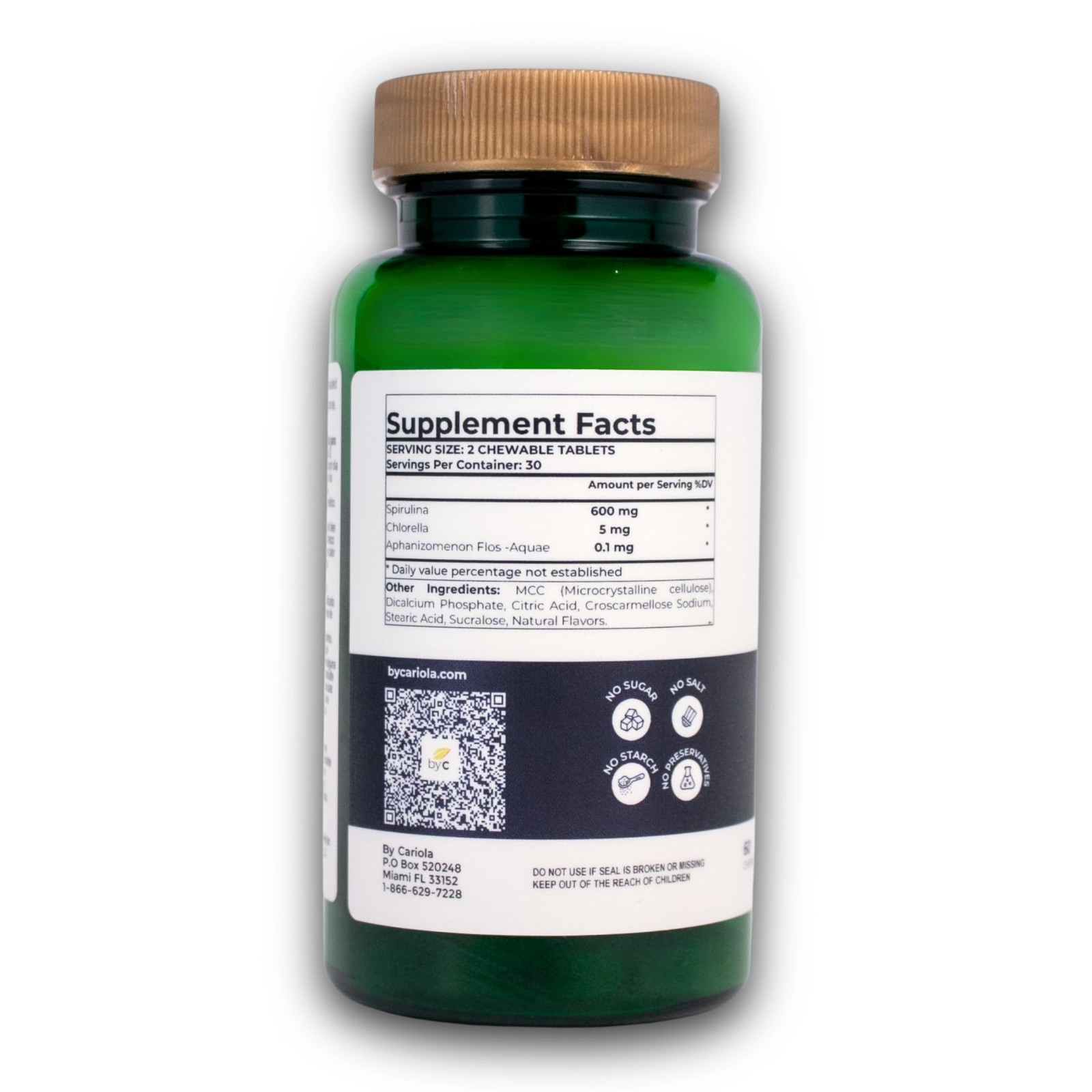 Bioxtron Natural Stem Cell Supplement Chewable Tablets – Spirulina Chlorella …