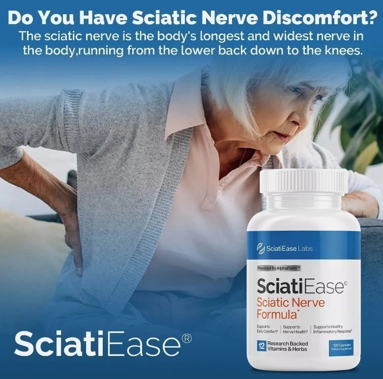 US SciatiEase Labs Sciati Ease Sciatic Nerve Formula 300mg – 120 Capsules