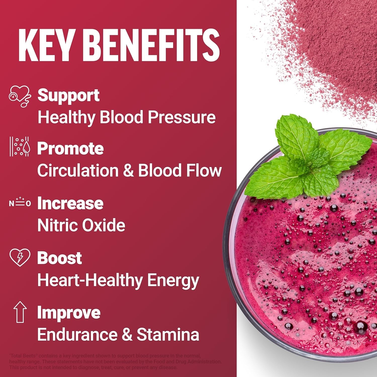 Natural Beetroot Powder Supplement for Endurance & Heart-Healthy Energy – 7.4 oz