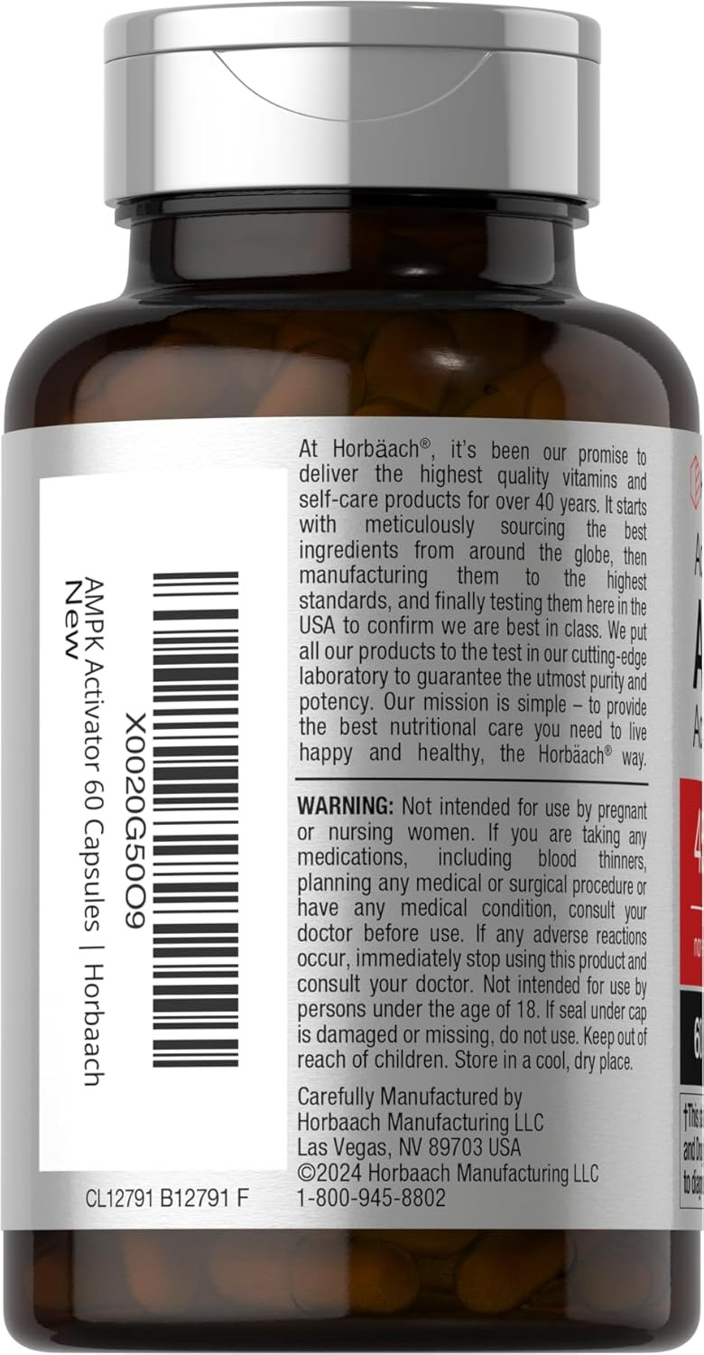 AMPK Metabolic Activator 450 mg | 60 Capsules | Gynostemma | by Horbaach