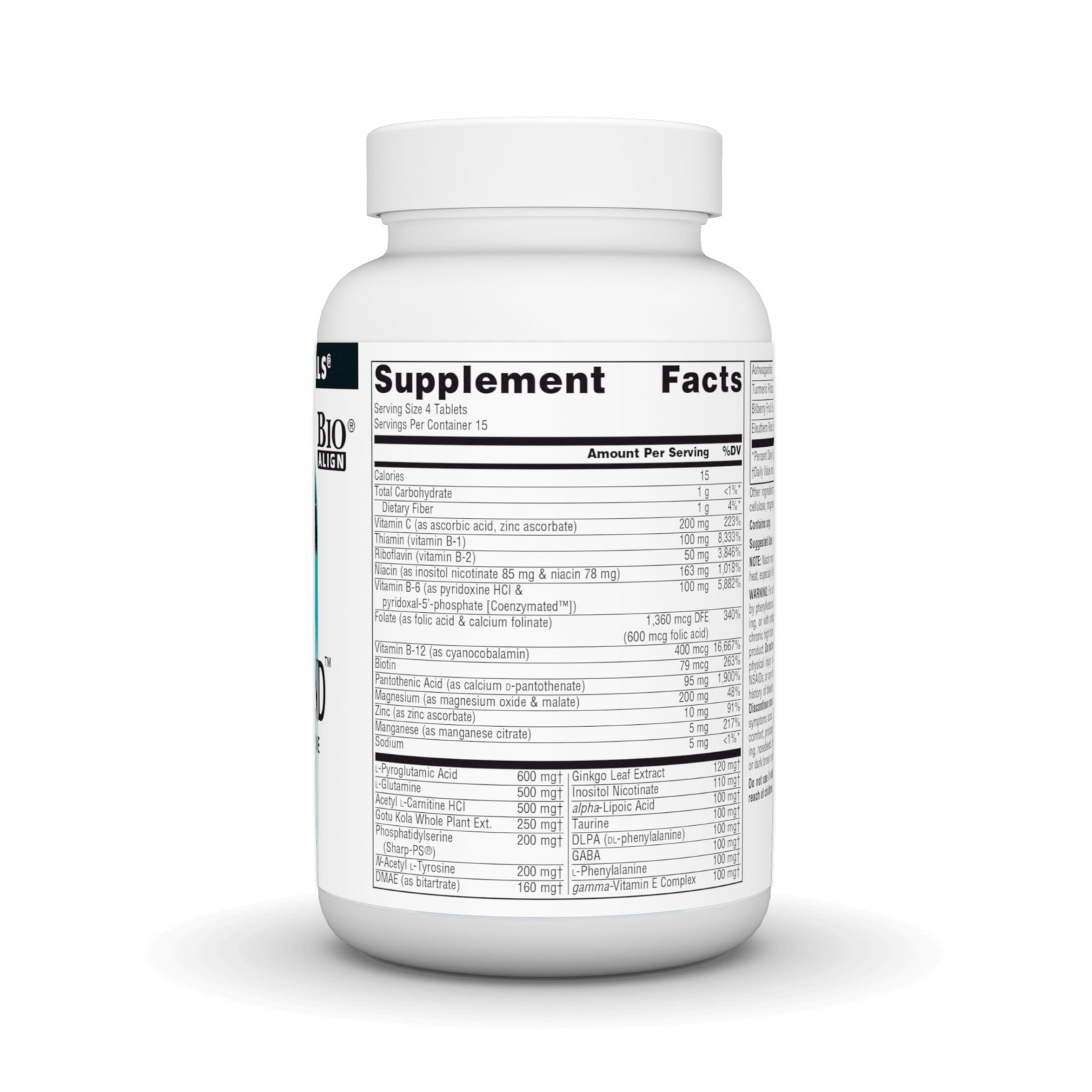 Cognitive Support Supplement with Phosphatidylserine – 60 Tablets for Mental Cla