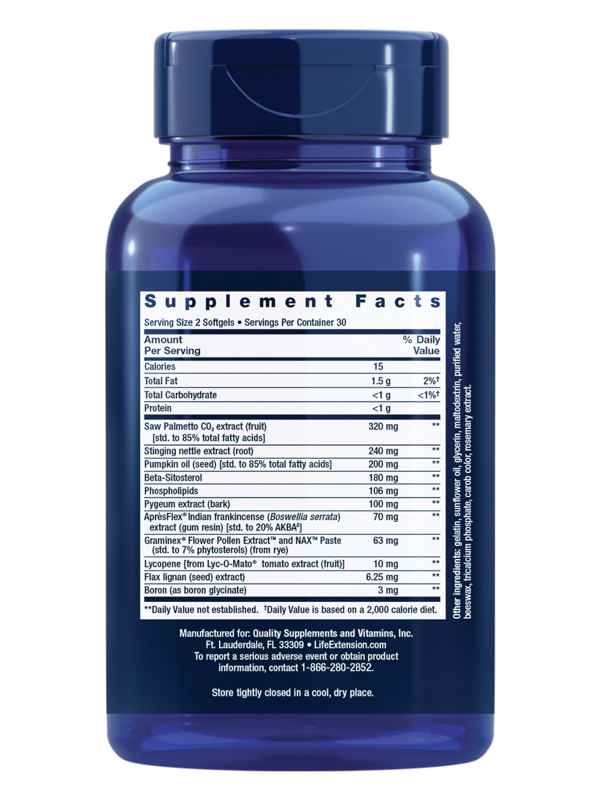 Ultra Prostate Formula with Saw Palmetto & Lycopene – 60 Capsules for Men’s Heal