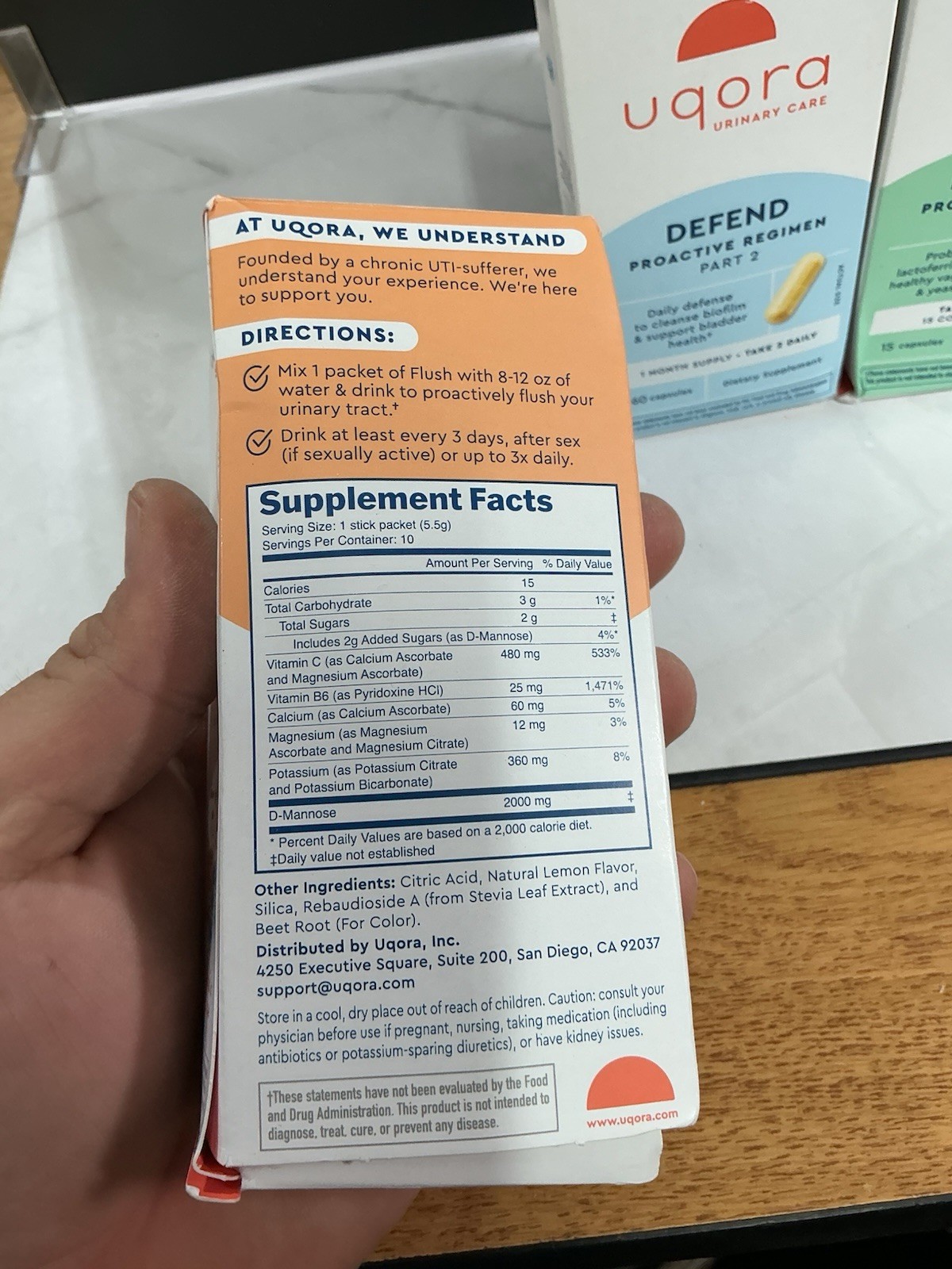 UQORA URINARY CARE COMPLETE 3 PART FLUSH, DEFEND & PROMOTE