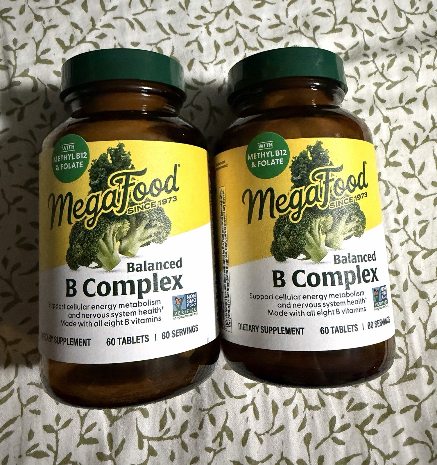 x2 MegaFood Balanced B Complex 60 Tablets (120 Total) – Exp 04/2028