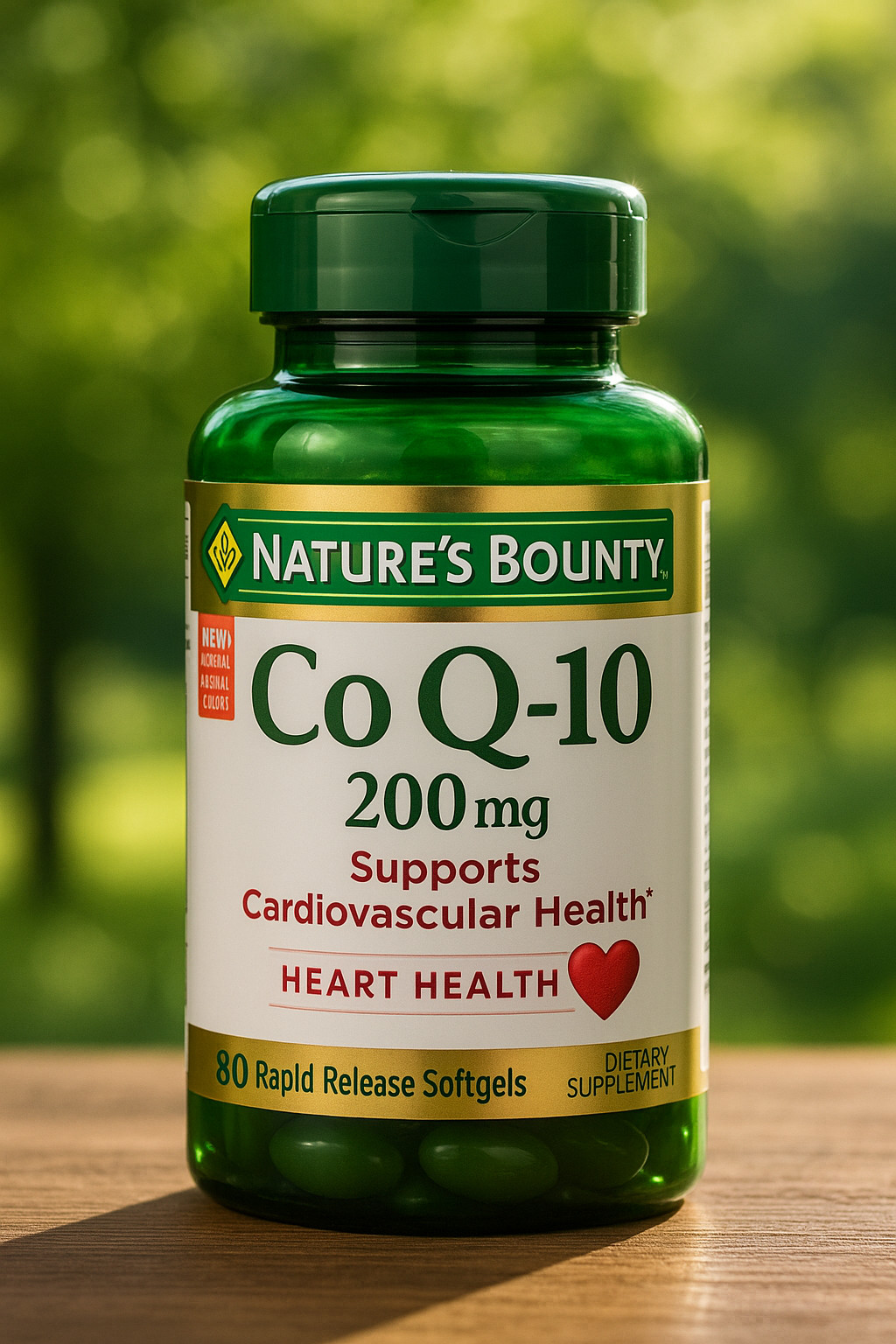 Nature’s Bounty Heart Health Co Q10 Rapid Release Softgels, 200 mg, 80 Ct * NEW