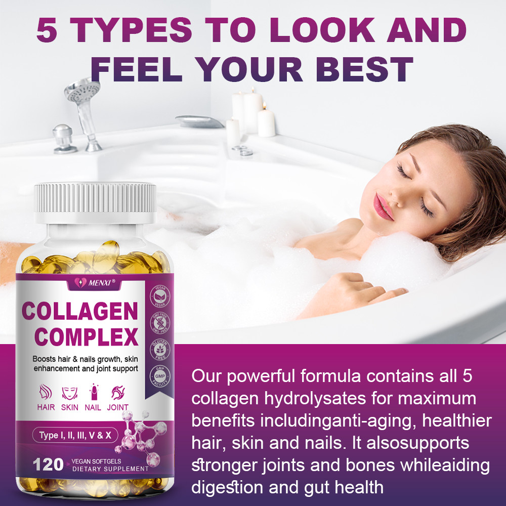 ? Premium Collagen Peptides 2000 MG Hydrolyzed Anti-Aging (Types I,II,III,V,X)