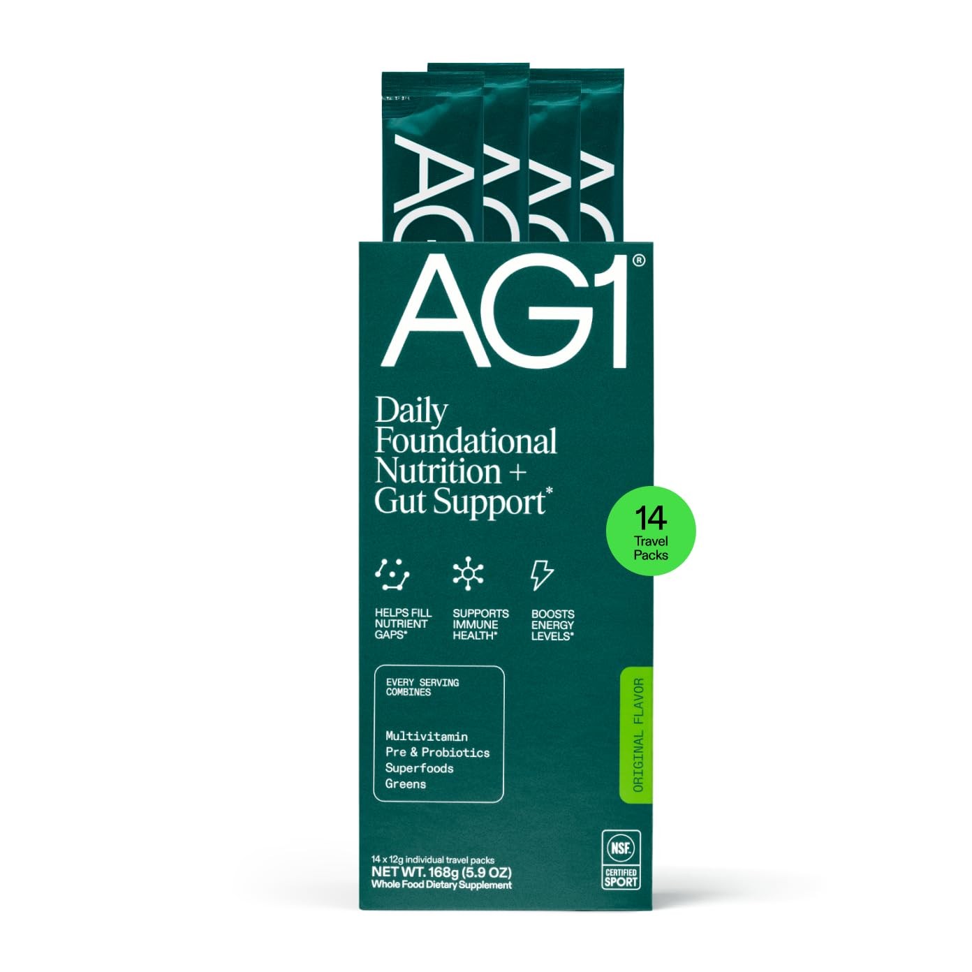 Ag1 Athletic Greens Powder Supplement Improve Gut Health Multivitamin Probiotic