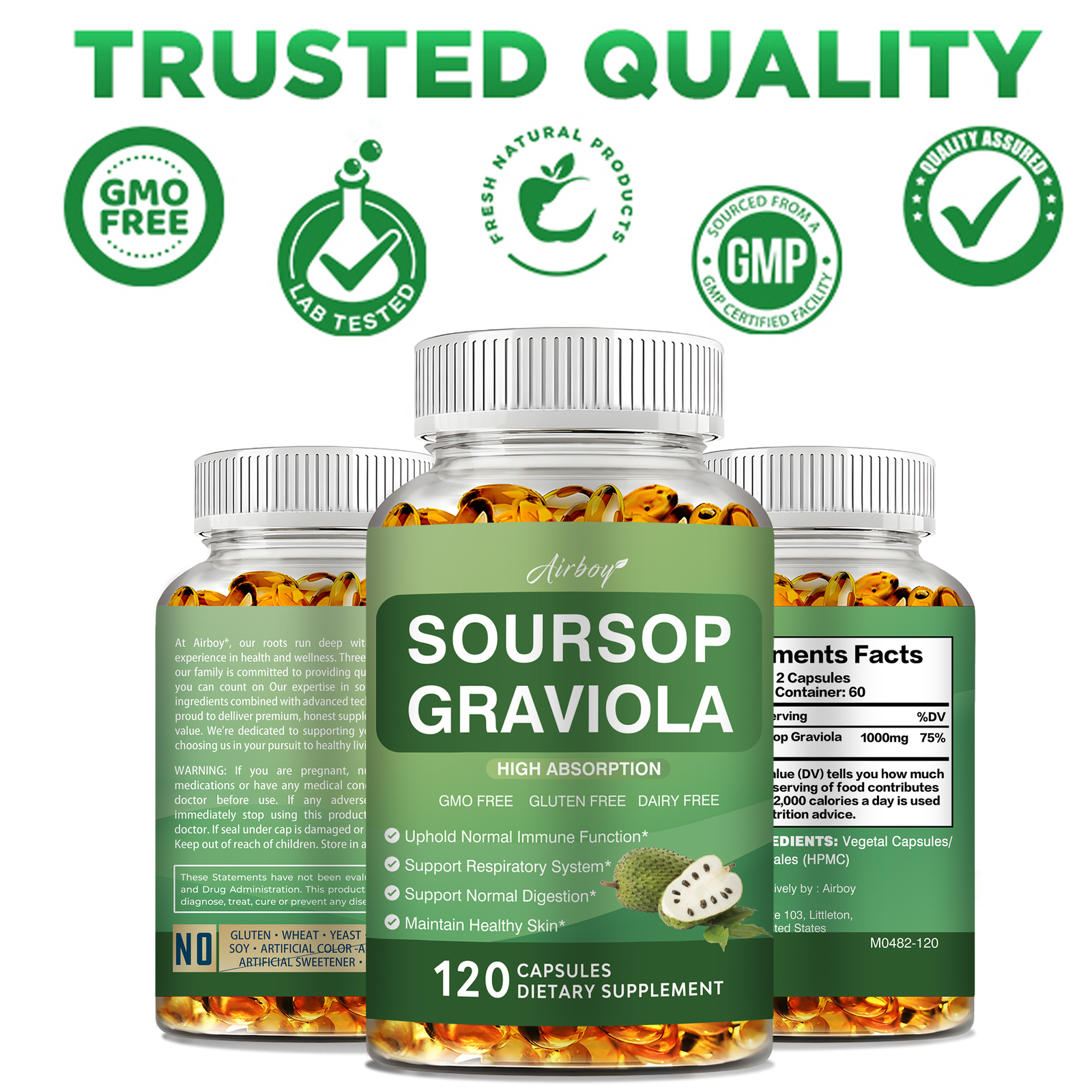 Soursop Graviola – Digestive Support, Immune System Support, Respiratory Health