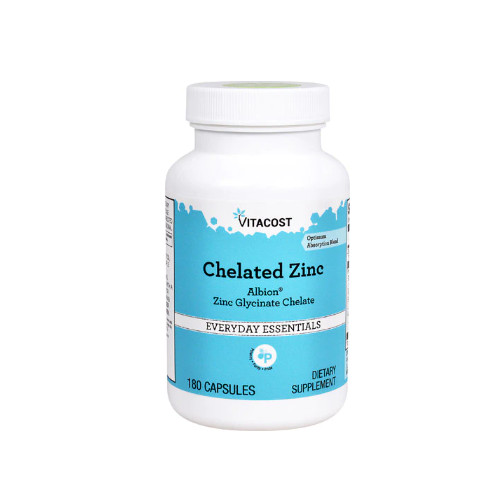 Vitacost Chelated Zinc Glycinate Complex – FOS – Ginger – Enzymes 180 Caps 11/26