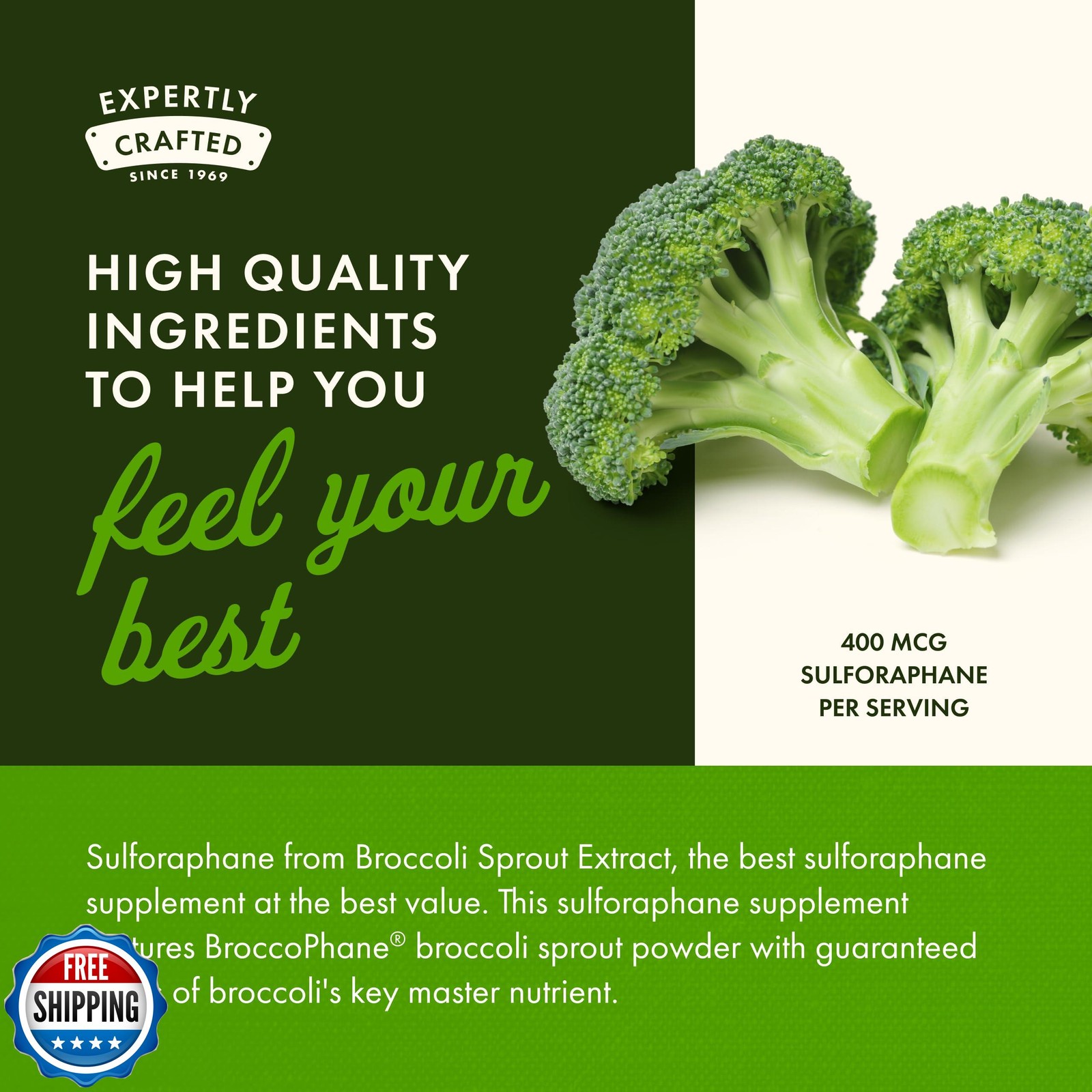 Swanson Sulforaphane – Broccoli Sprout Extract Supporting Cellular, GI Tract,