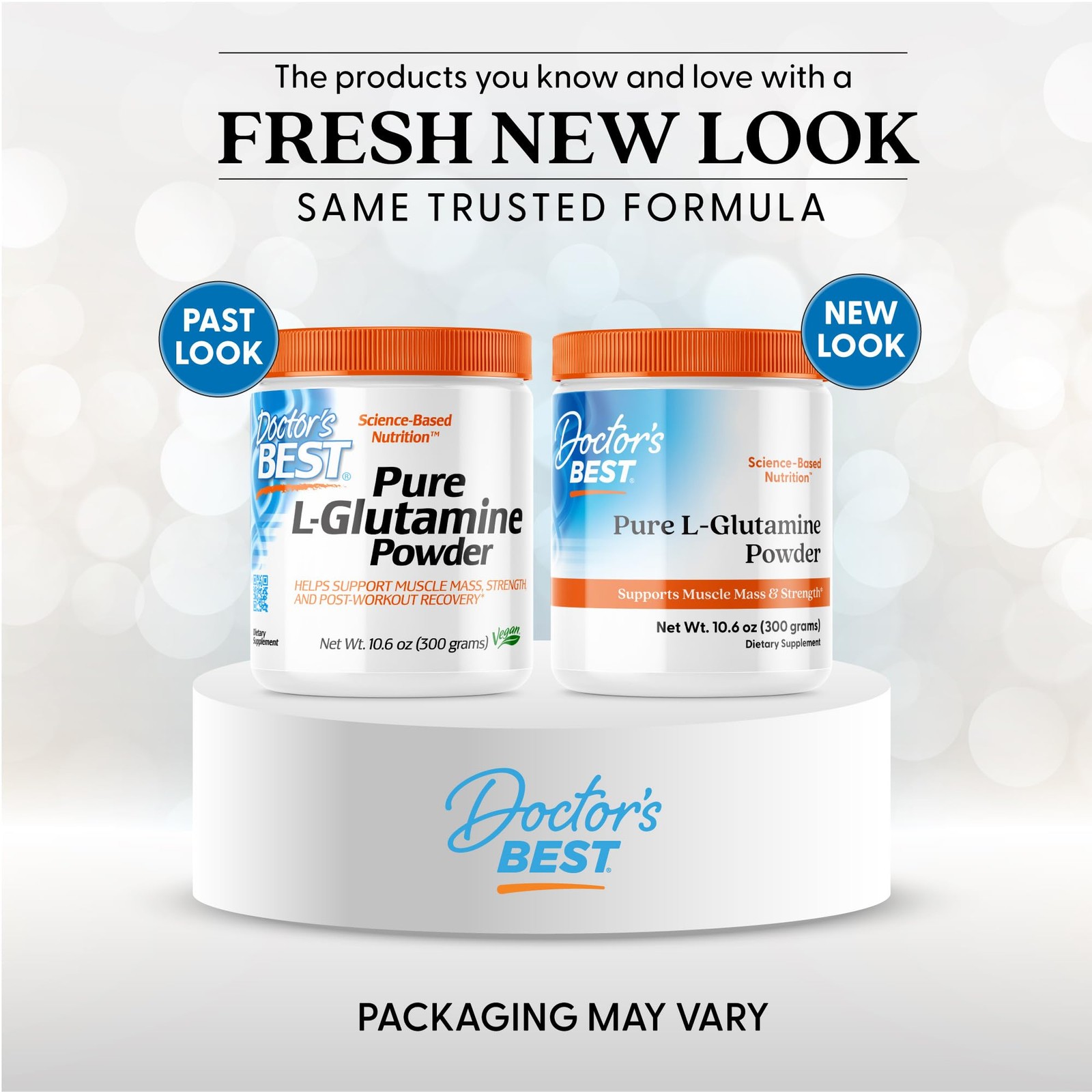 Doctors Best Pure L Glutamine Powder 10.6 Ounce (Pack of 1), No Color