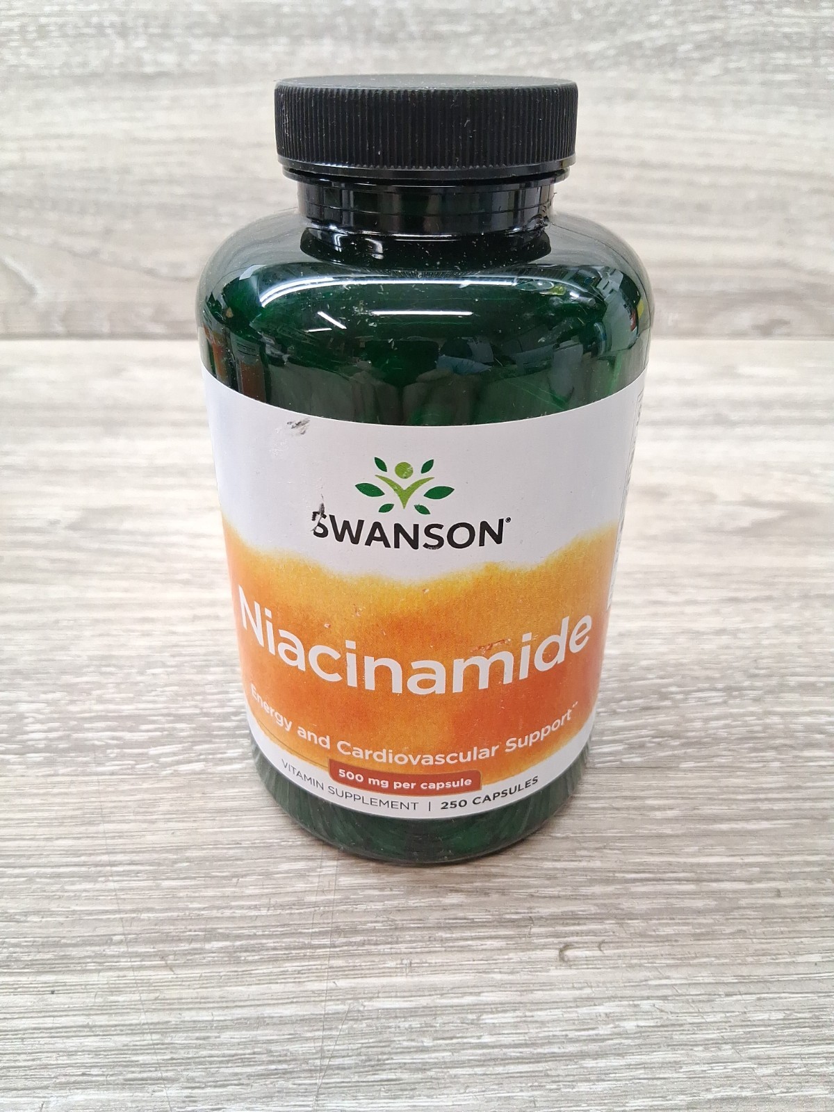Swanson Niacinamide 500 mg 250 Caps Supplement Support Natural Formula New