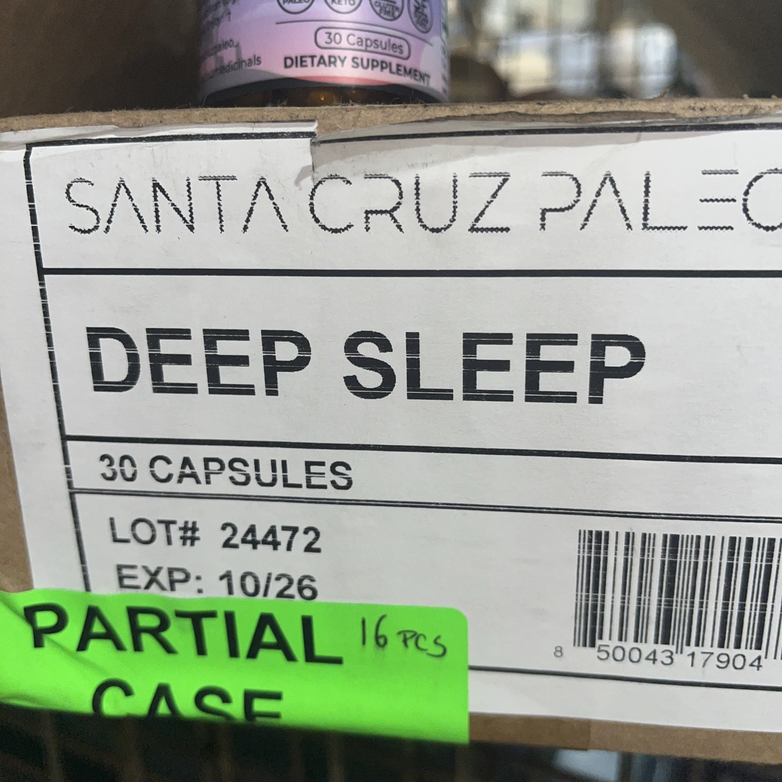Santa Cruz Paleo Deep Sleep Caps 30ct