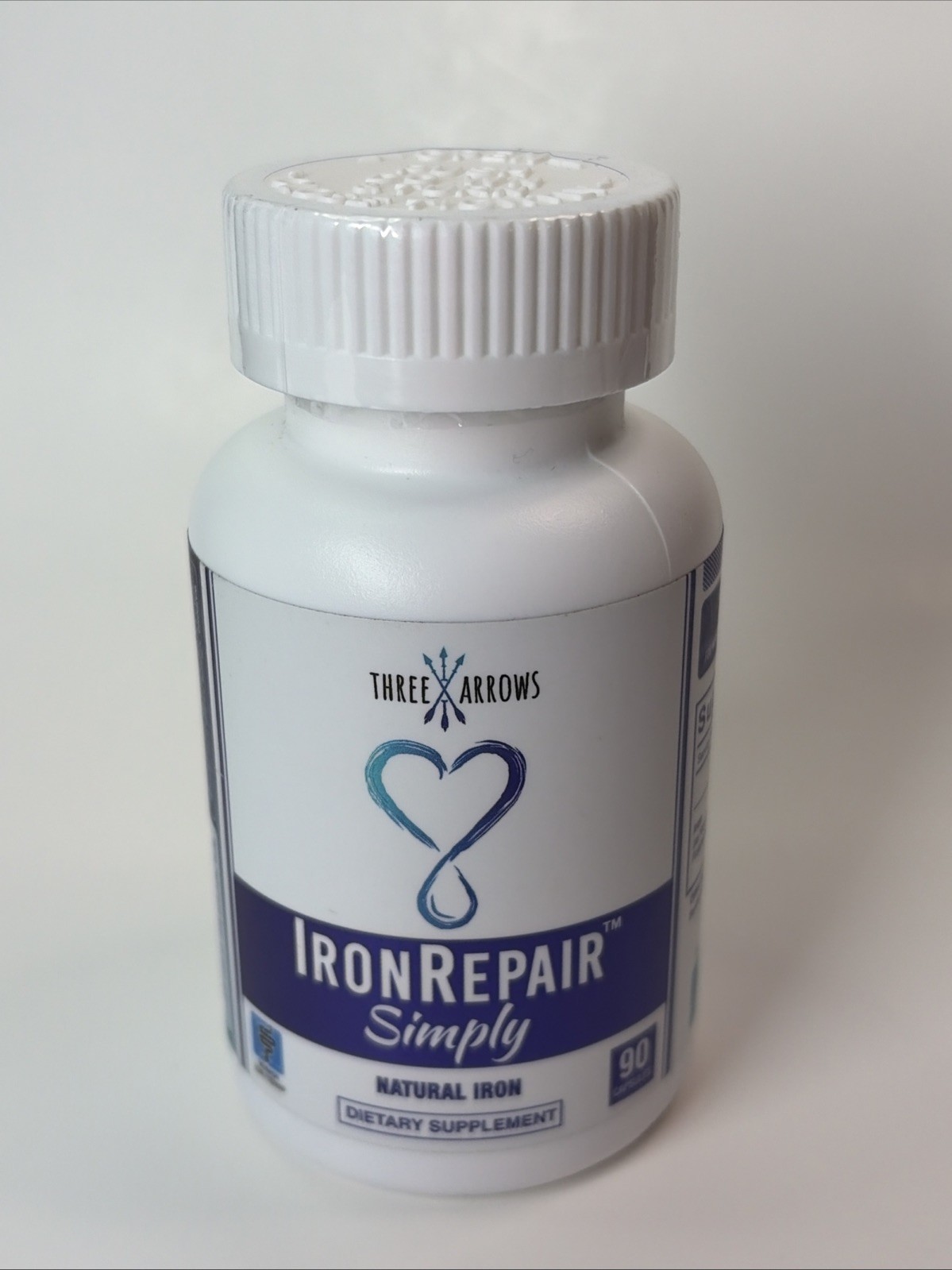 Three Arrows Iron Repair Simply Natural Iron Supplement 90 Ct 09/2027