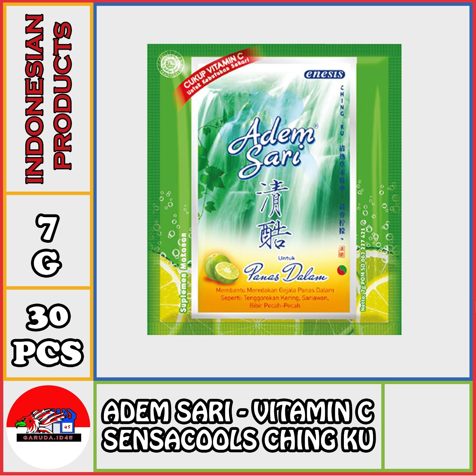 ADEM SARI SENSACOOLS CHING KU ANTIOXIDANT 6 PACK FREE SHIPPING US FREE TAX