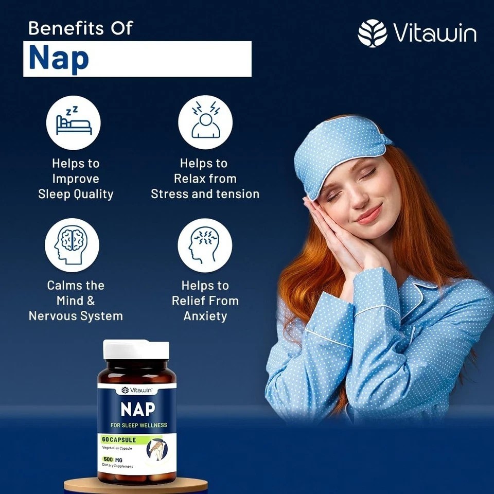 Vitawin Nap For Sleep Wellness & Stress Relief – 60 Capsule v078