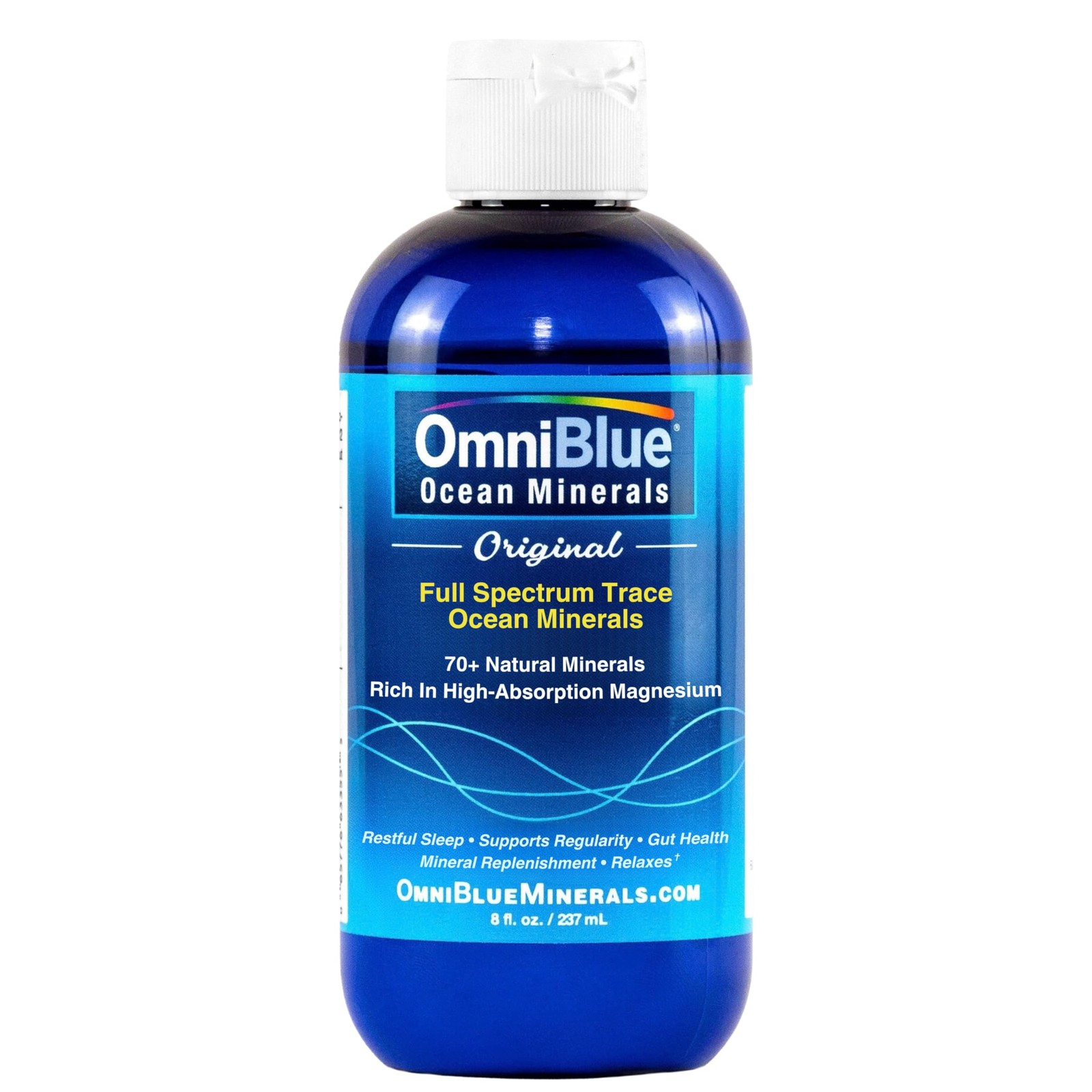 OmniBlue Ocean Minerals – 70+ Trace & Liquid 8 Fl Oz (Pack of 1)