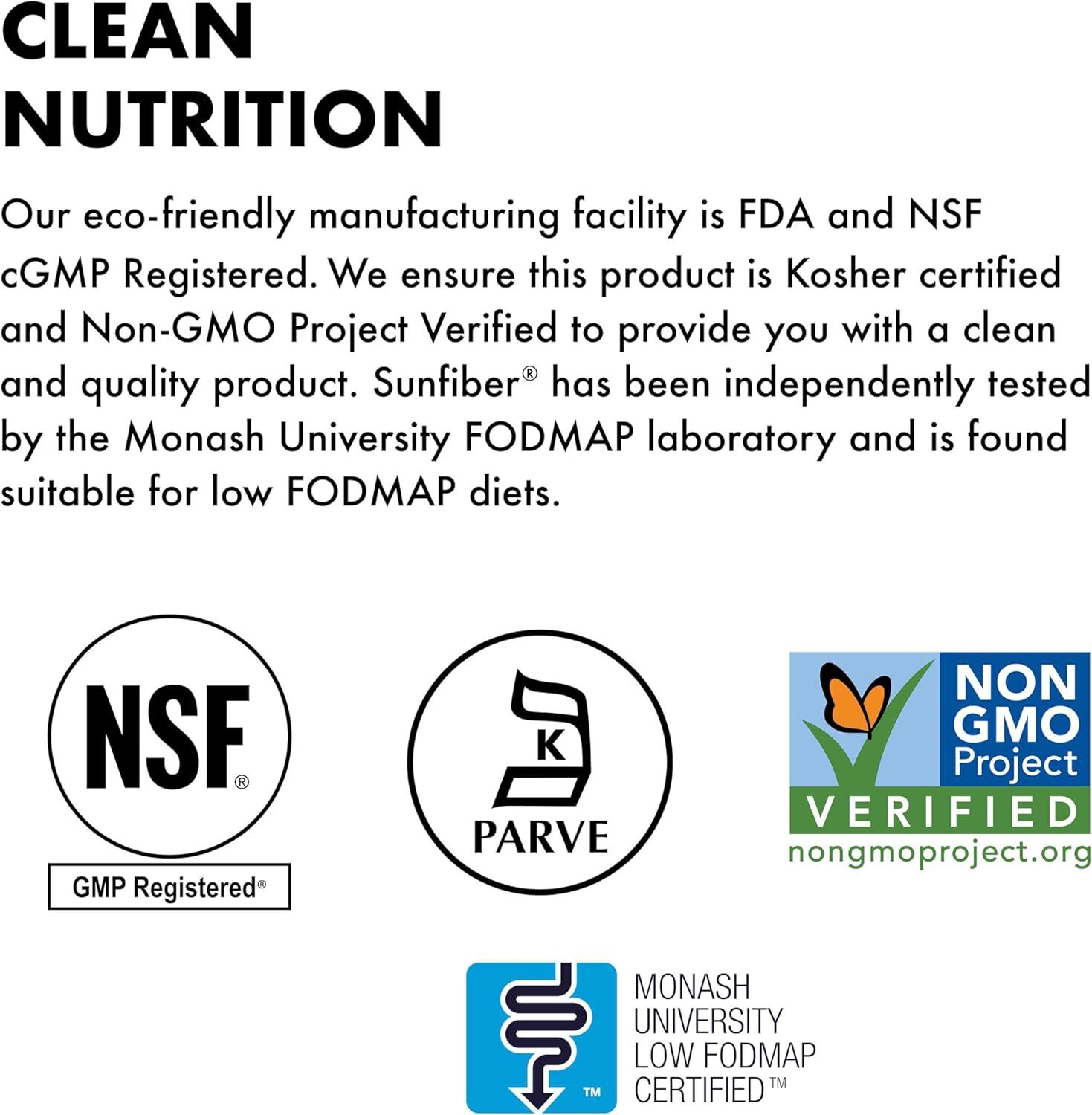 Bluebonnet – SUNFIBER 7.4 oz Fodmap Friendly Exp 05/29
