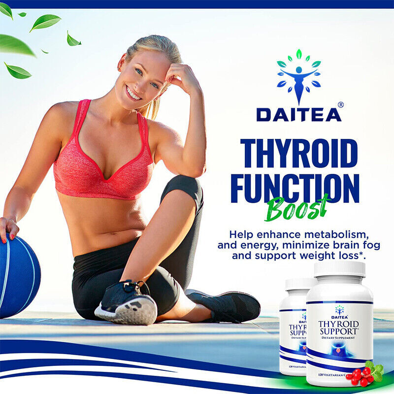 Thyroid Support Supplement with Iodine, Non-GMO, Vegetarian & Gluten Free