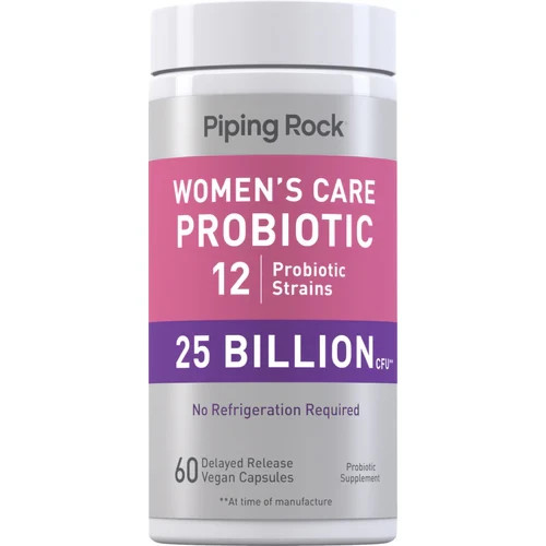 Piping Rock Women’s Care Probiotic 25 Billion CFU 60 Vegan Capsules (free ship)