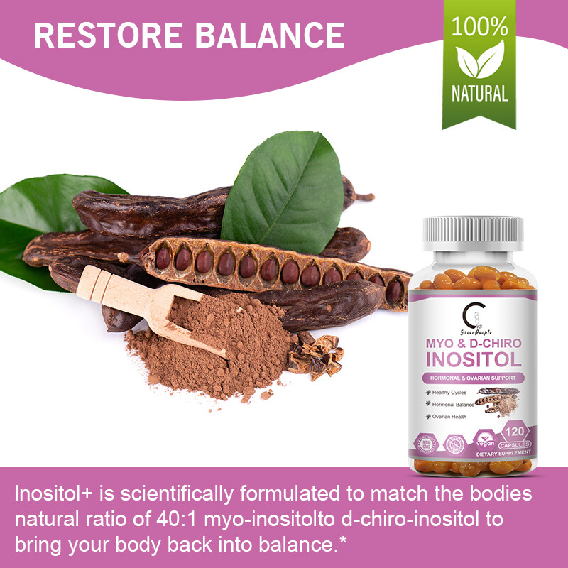 Myo Inositol & D Chiro Inositol 120 Softgels With Folate & Vitamin D3