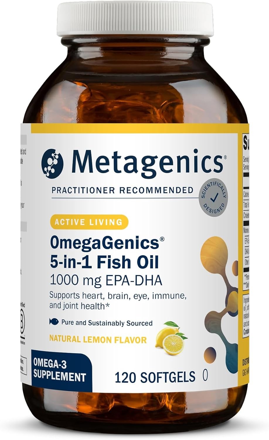 Metagenics OmegaGenics Omega 3 Fish Oil 1000mg EPA DHA