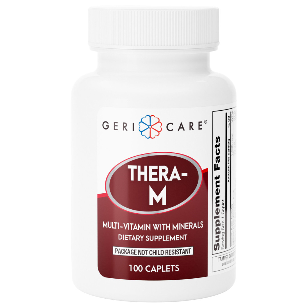 Geri-Care Thera-M Multivitamin – 100 Caplets | Theragran-M (3 Pack) 5-2027