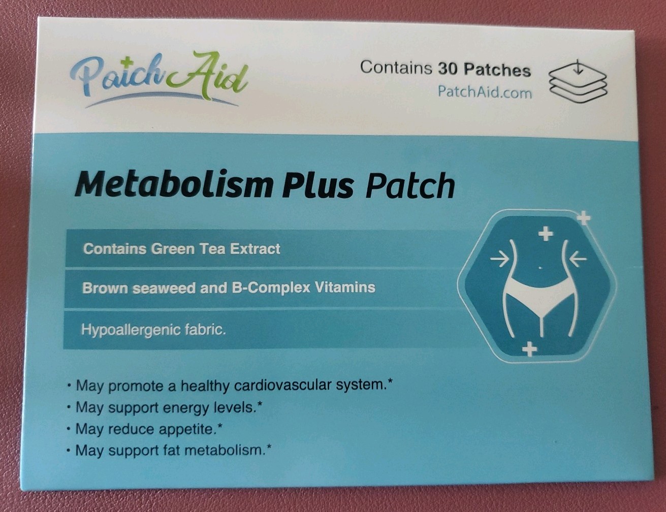 PatchAid Metabolism Plus Vitamin Supplement Patch 30 Count Pack of 1