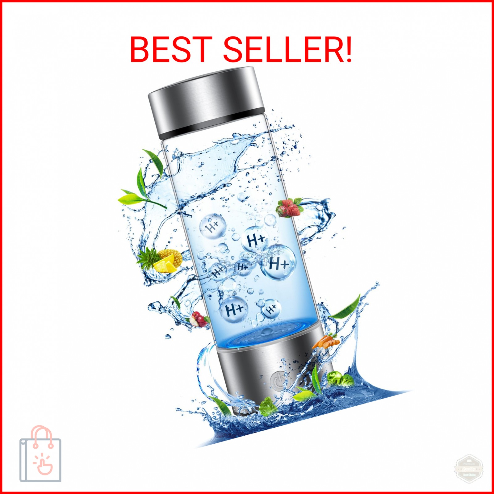 Hydrogen Water Bottle, Portable Rechargeable Hydrogen Water, Rapid Electrolysis
