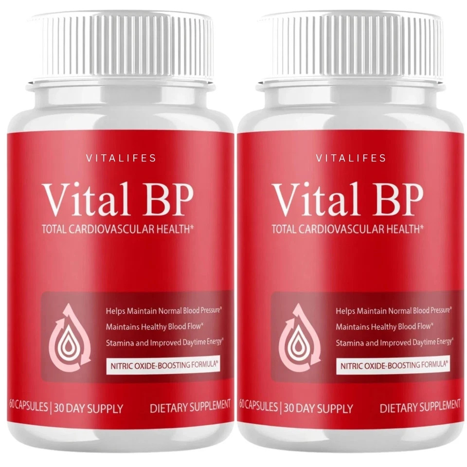 (2 Pack) Vital BP Advanced Blood Support Vitamin Formula VitalBP (60 Capsules)