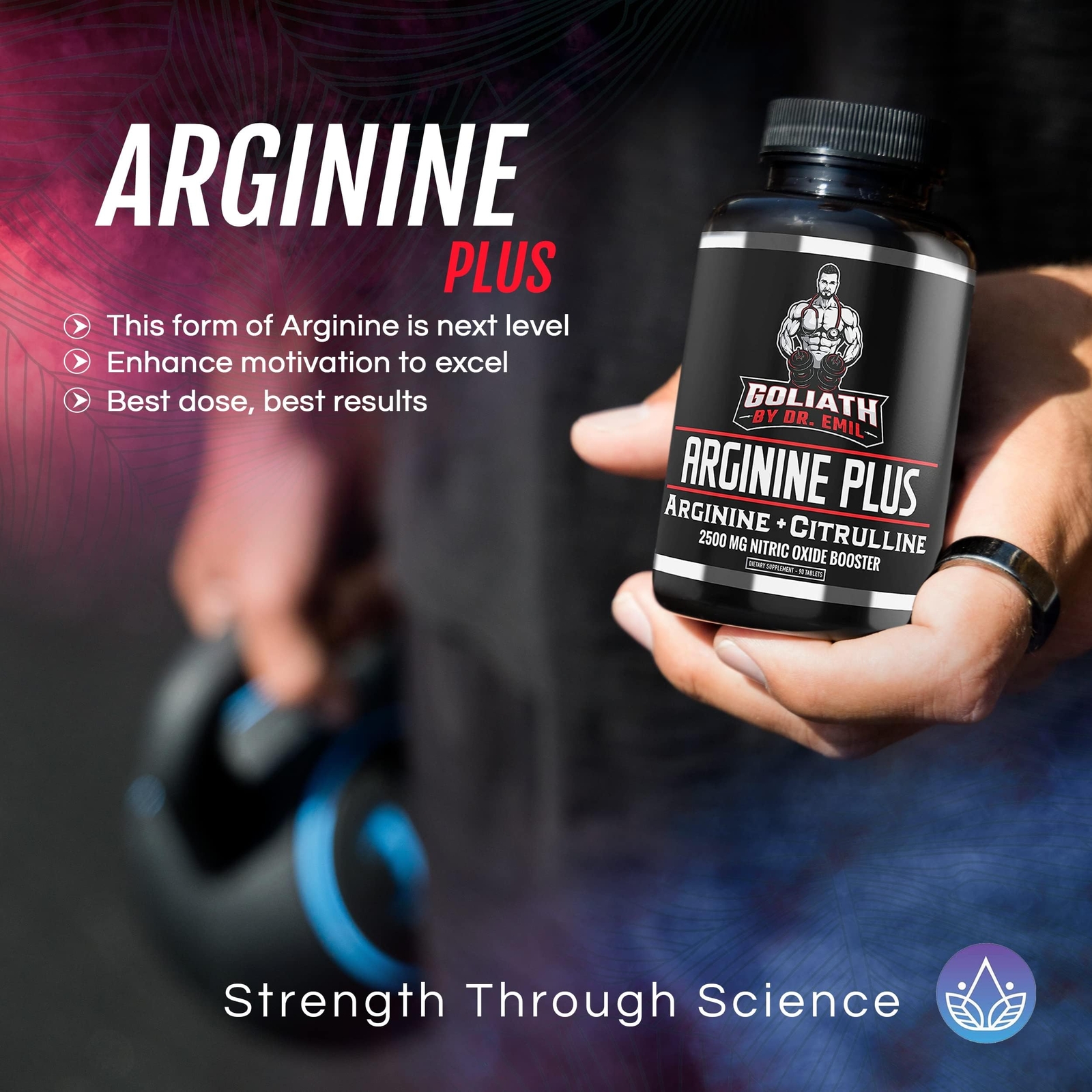 Dr. Emil’s ARGININE Plus – L Arginine + L Citrulline – 2500 MG High Dose NO B…