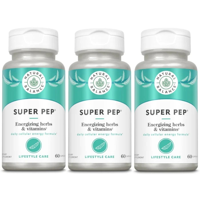 Natural Balance Super Pep 60 Caps Each (Pack of 3)