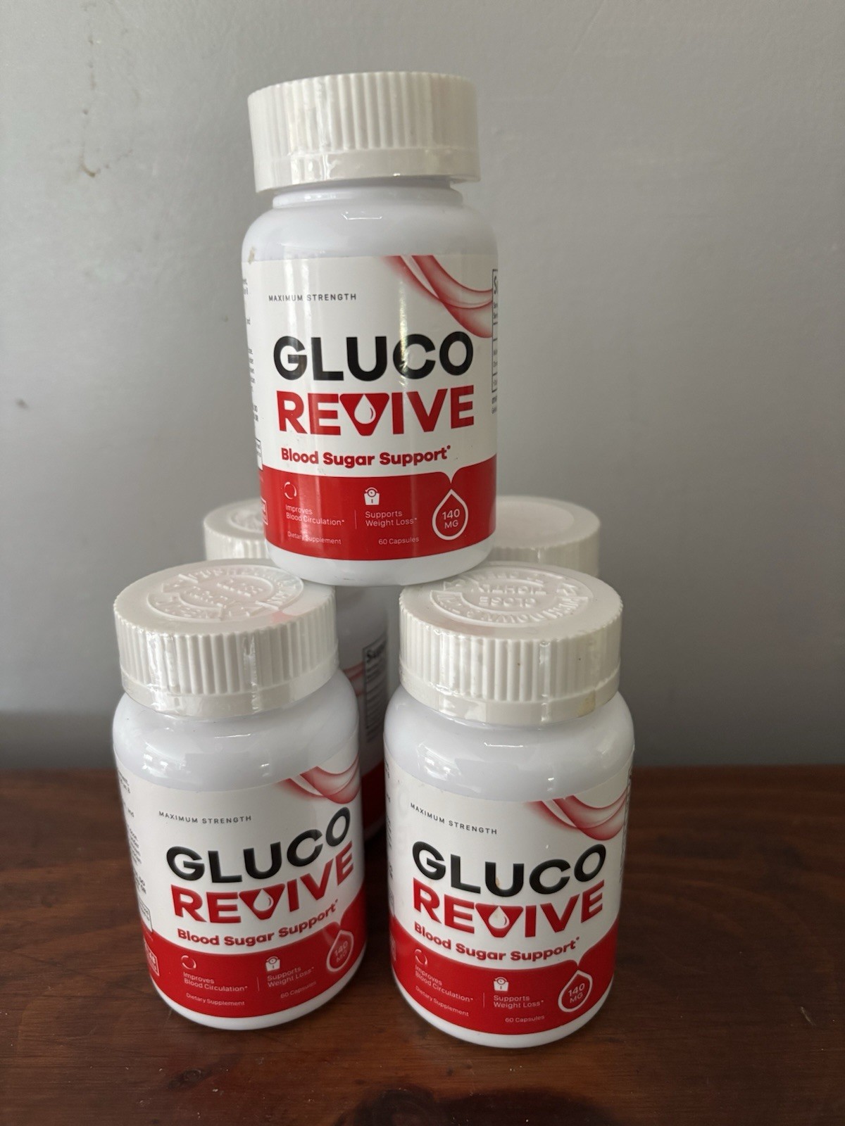 5-Pack Gluco Revive Blood Support Supplement GlucoRevive Pills – 300 Capsules