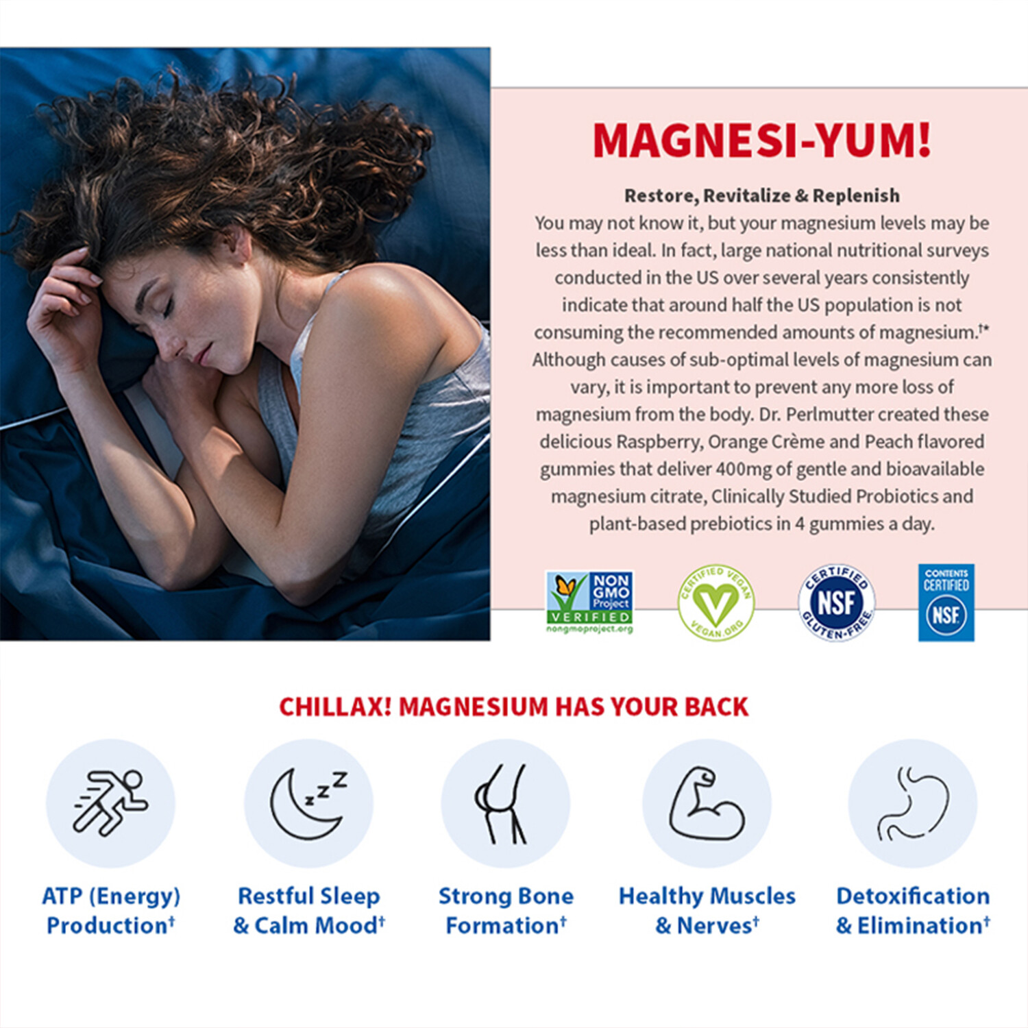 Magnesium – for Relaxation and Sleep, Promoting Restful Sleep and Calm Mood