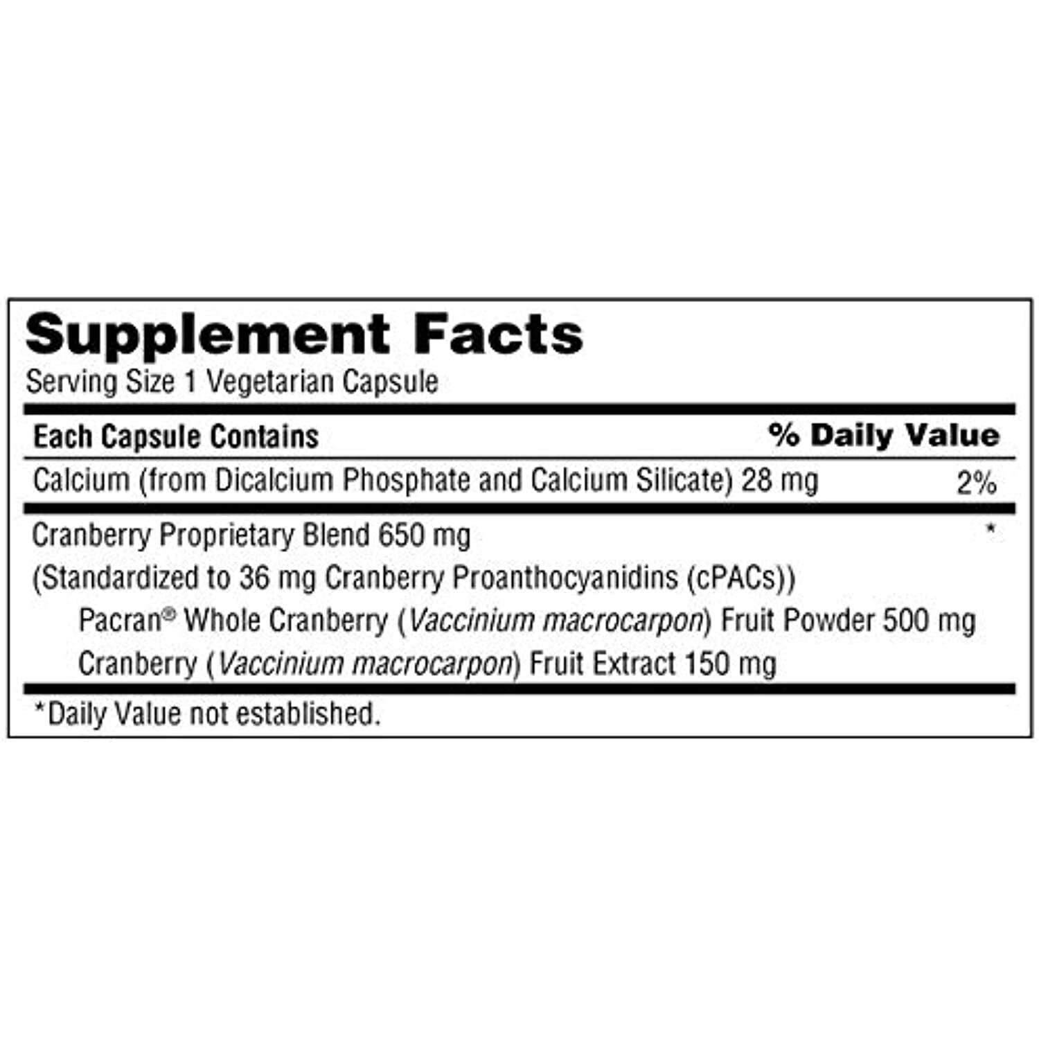 Trunature ONE PER Day Cranberry 650 mg 2 Packs (140 Capsules)