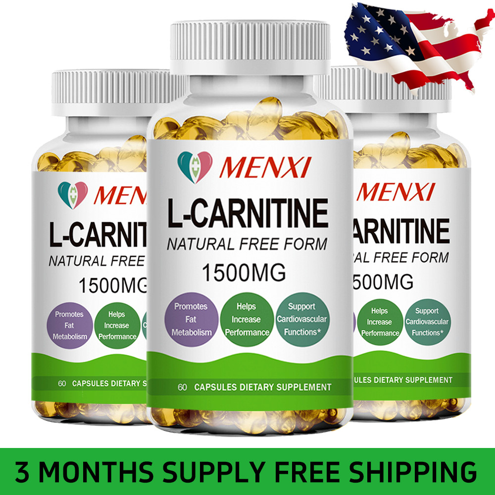L-Carnitine 1500mg For Fat Burner Weight Loss Boost Metabolism 3 Months Supply